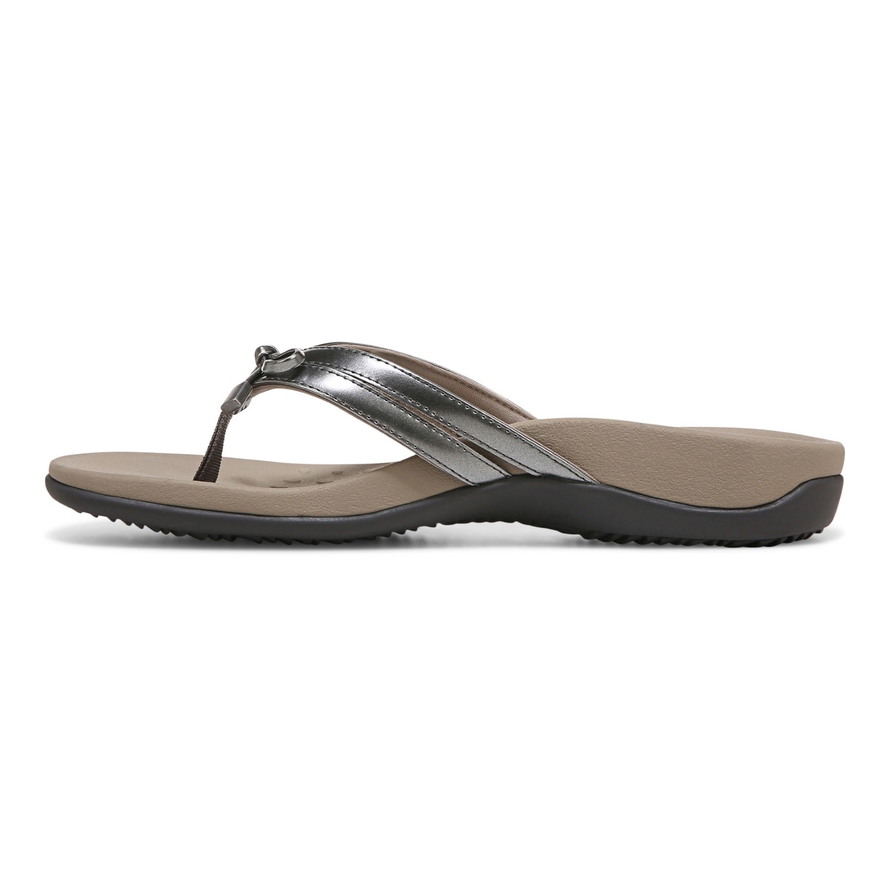 Vionic Bella X Women's Orthotic Support Sandal - Pewter - Left Side
