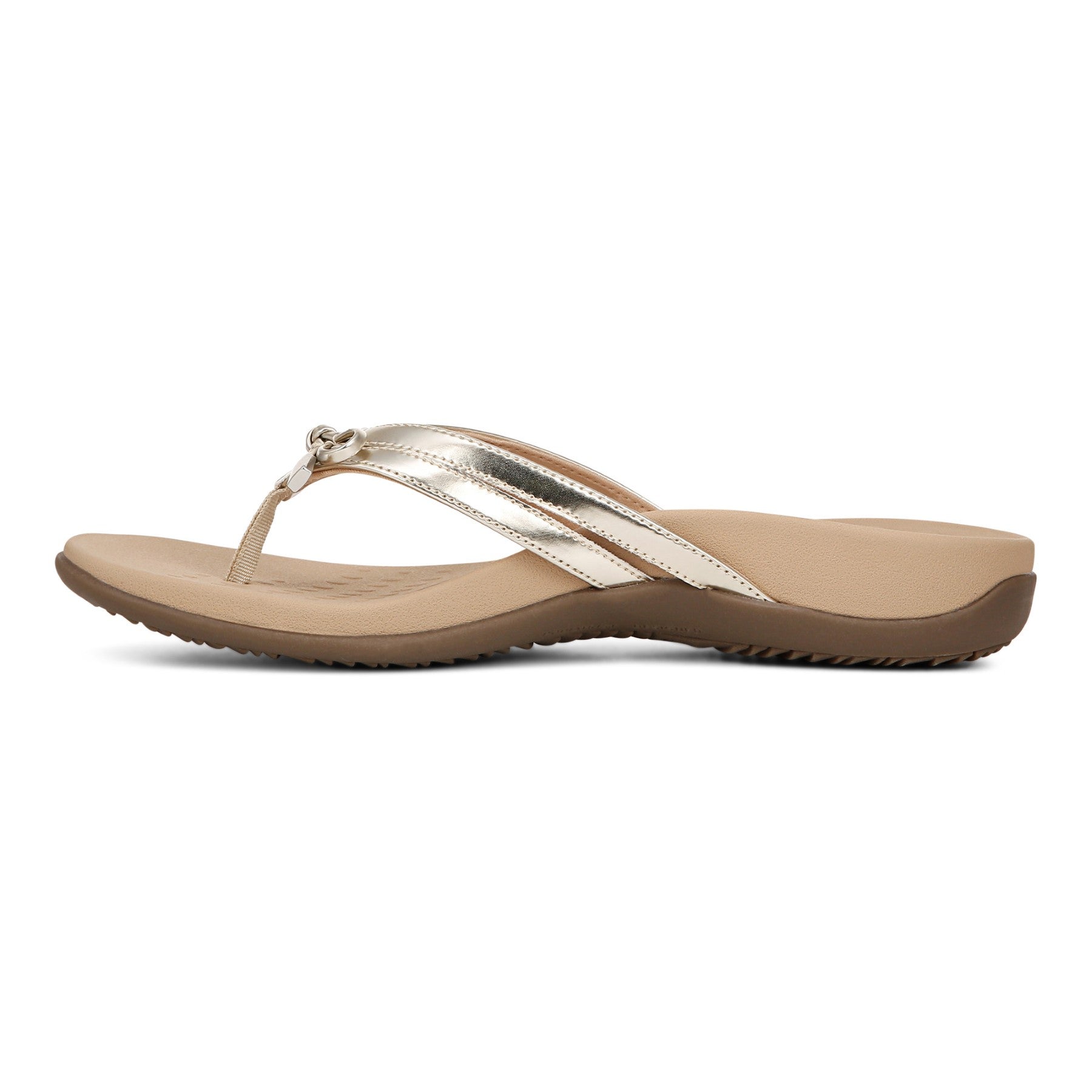 Vionic Bella X Women's Orthotic Support Sandal - Gold - Left Side