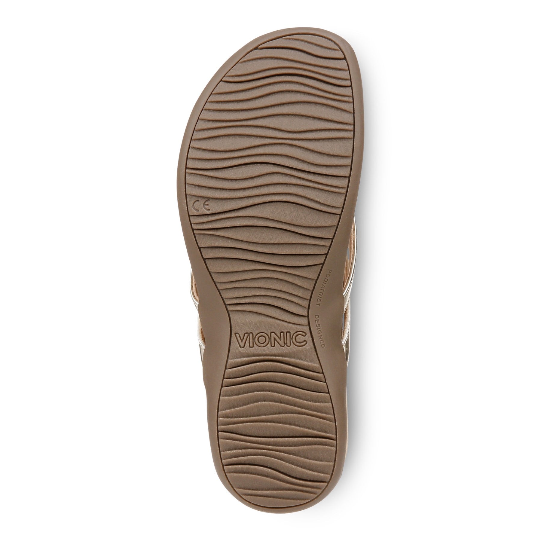 Vionic Bella X Women's Orthotic Support Sandal - Gold - Bottom