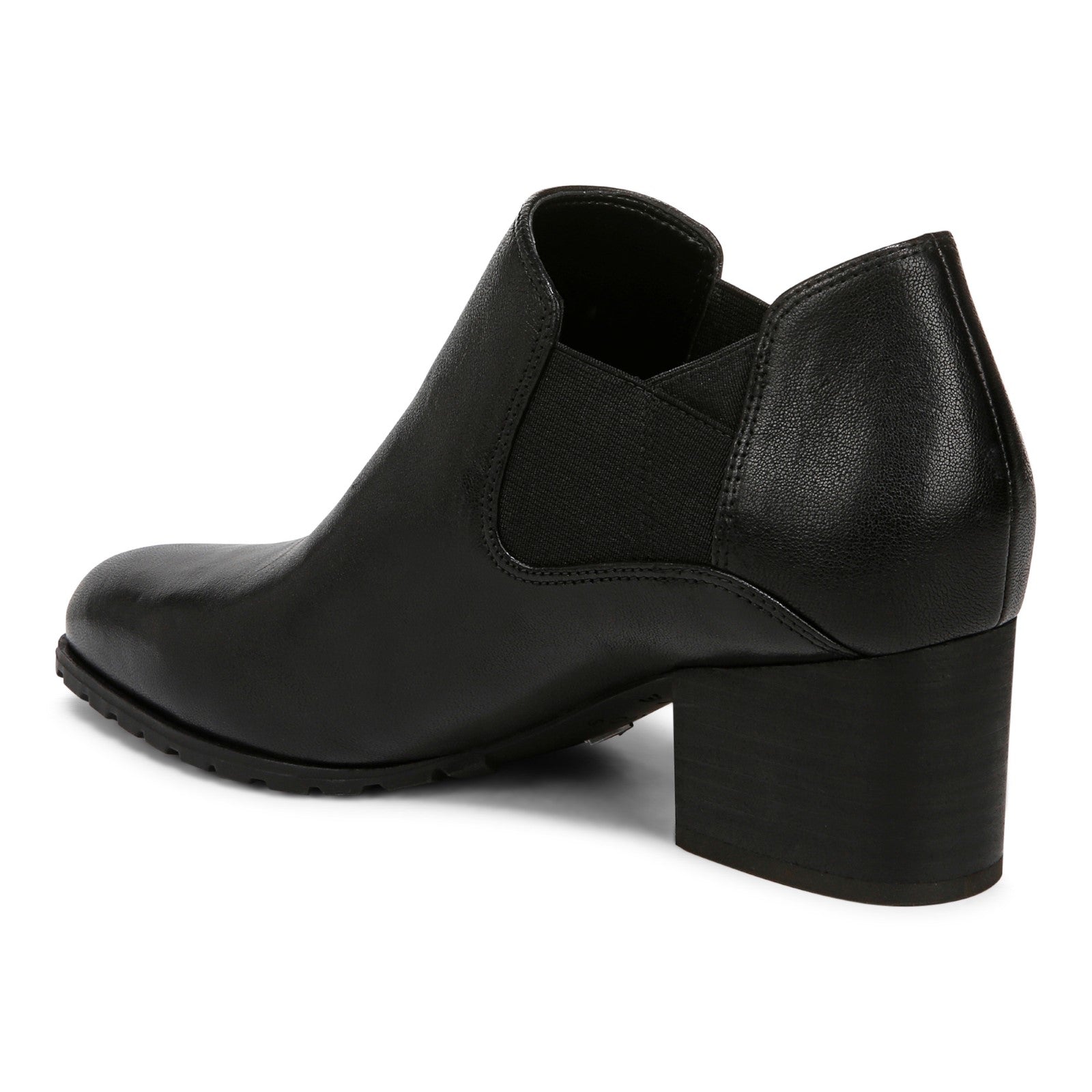 Vionic Belmont womens Shooties Short Boot - Black - Back angle