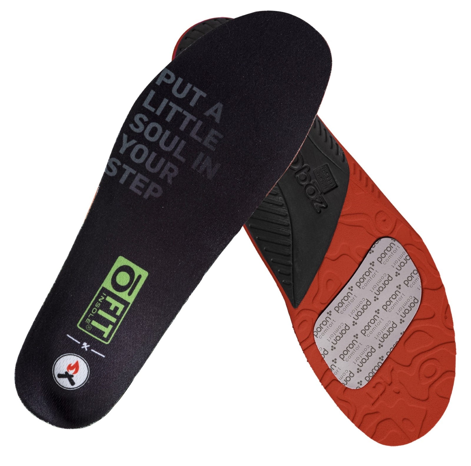 Oboz BFCT O Fit Insole Plus II Medium Arch Unisex Insole in Red