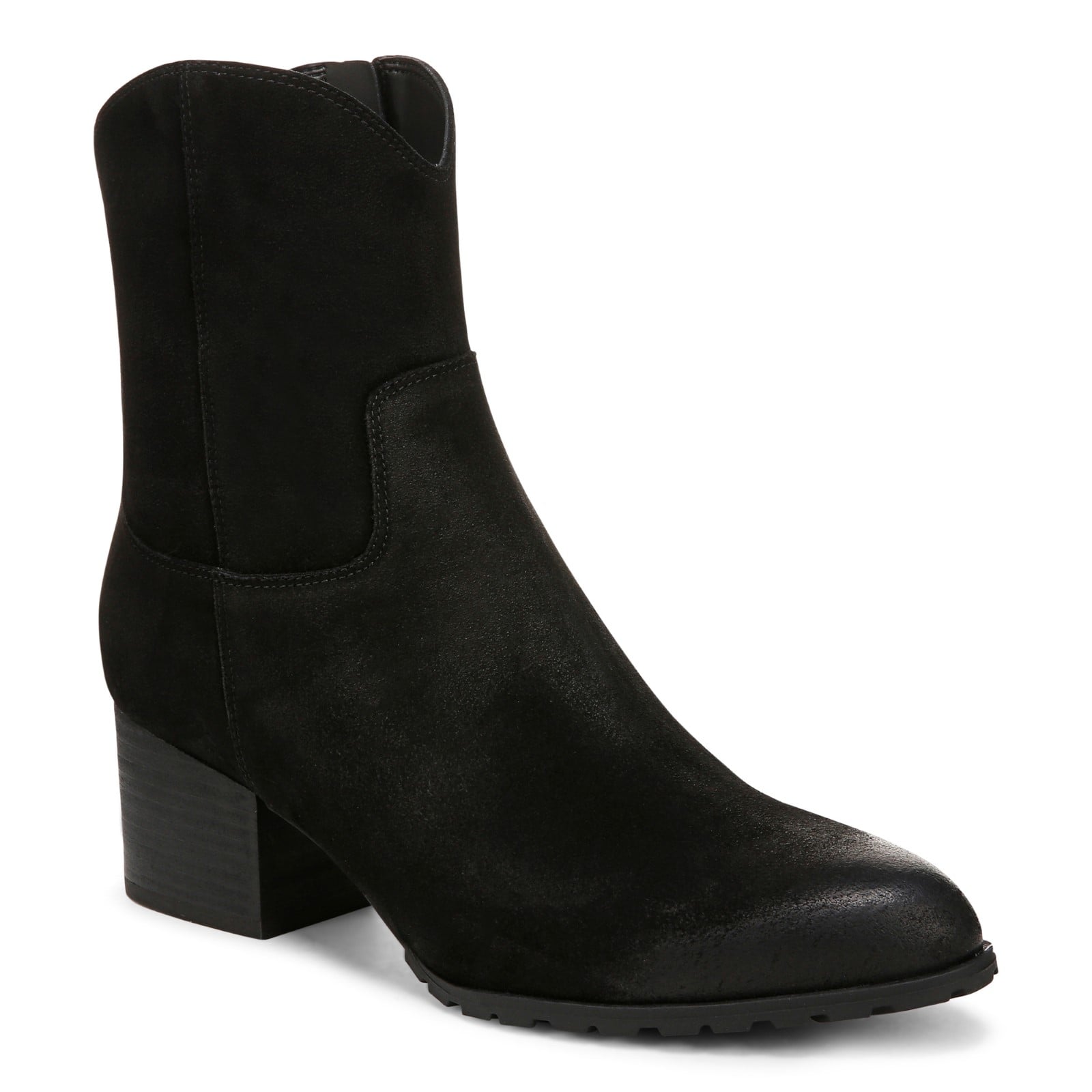 Vionic Bishop womens Western Short Boot - Black - Angle main