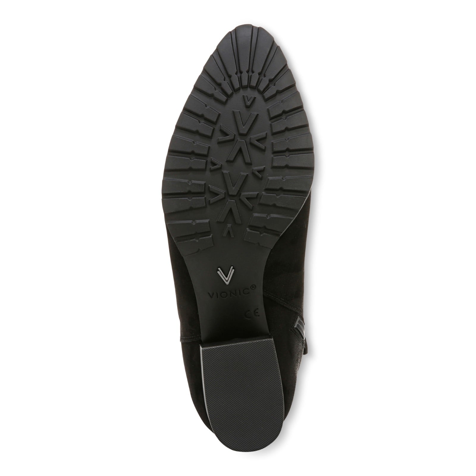 Vionic Bishop womens Western Short Boot - Black - Bottom