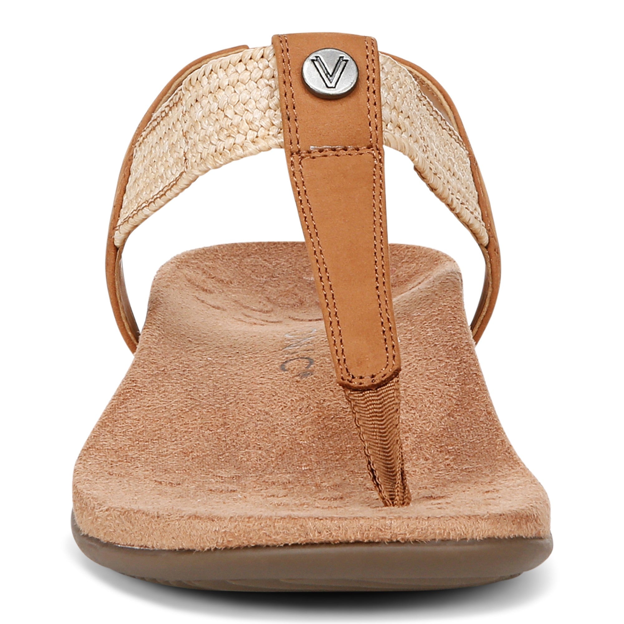 Vionic Brea Women's Toe Post Comfort Sandal - Camel - Front