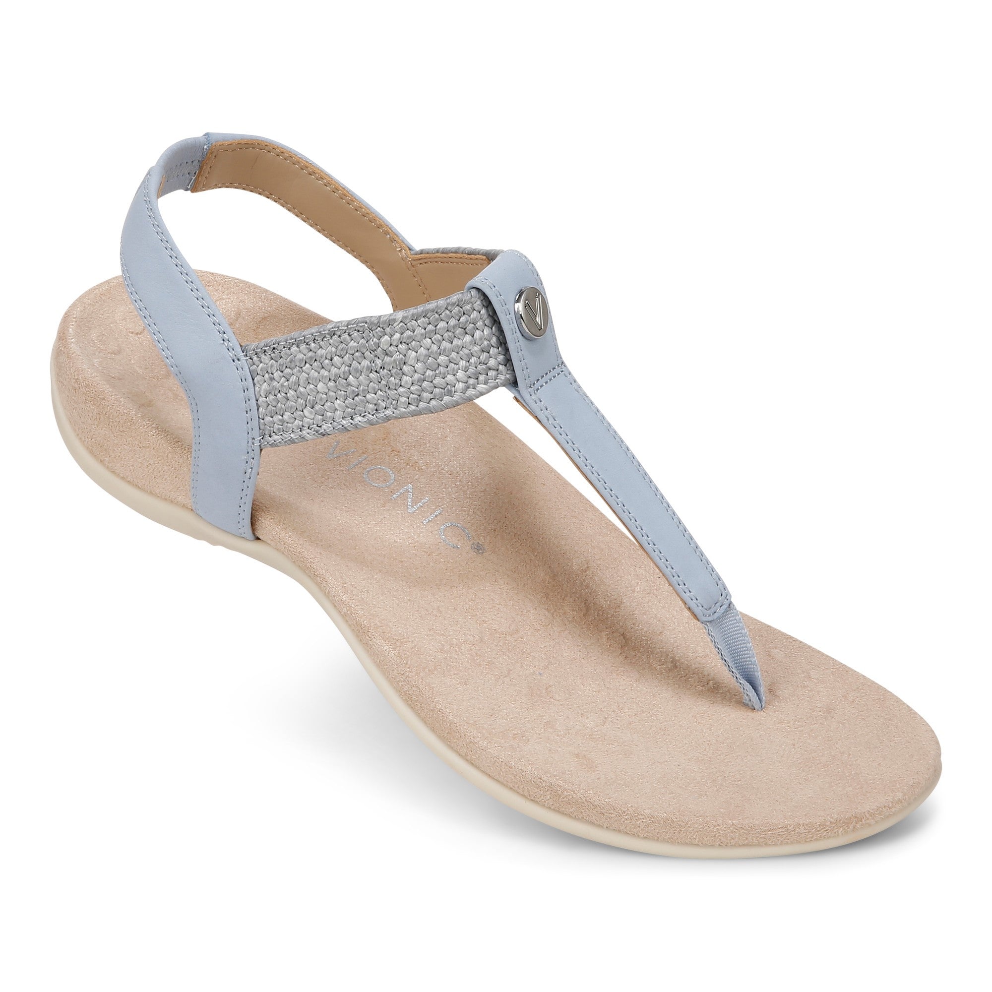 Vionic Brea Women's Toe Post Comfort Sandal - Skyway Blue - BREA-I9863L1400-SKYWAY BLUE-13fl-med
