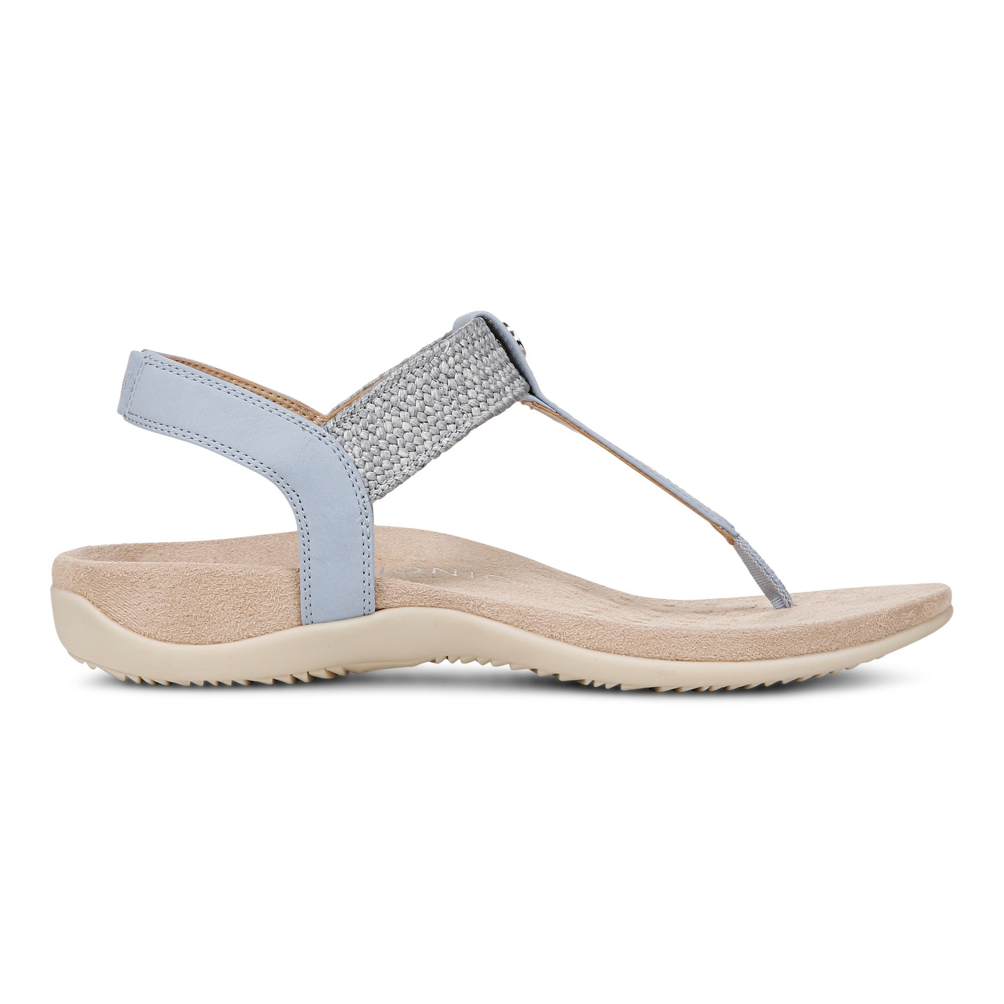 Vionic Brea Women's Toe Post Comfort Sandal - Skyway Blue - Right side