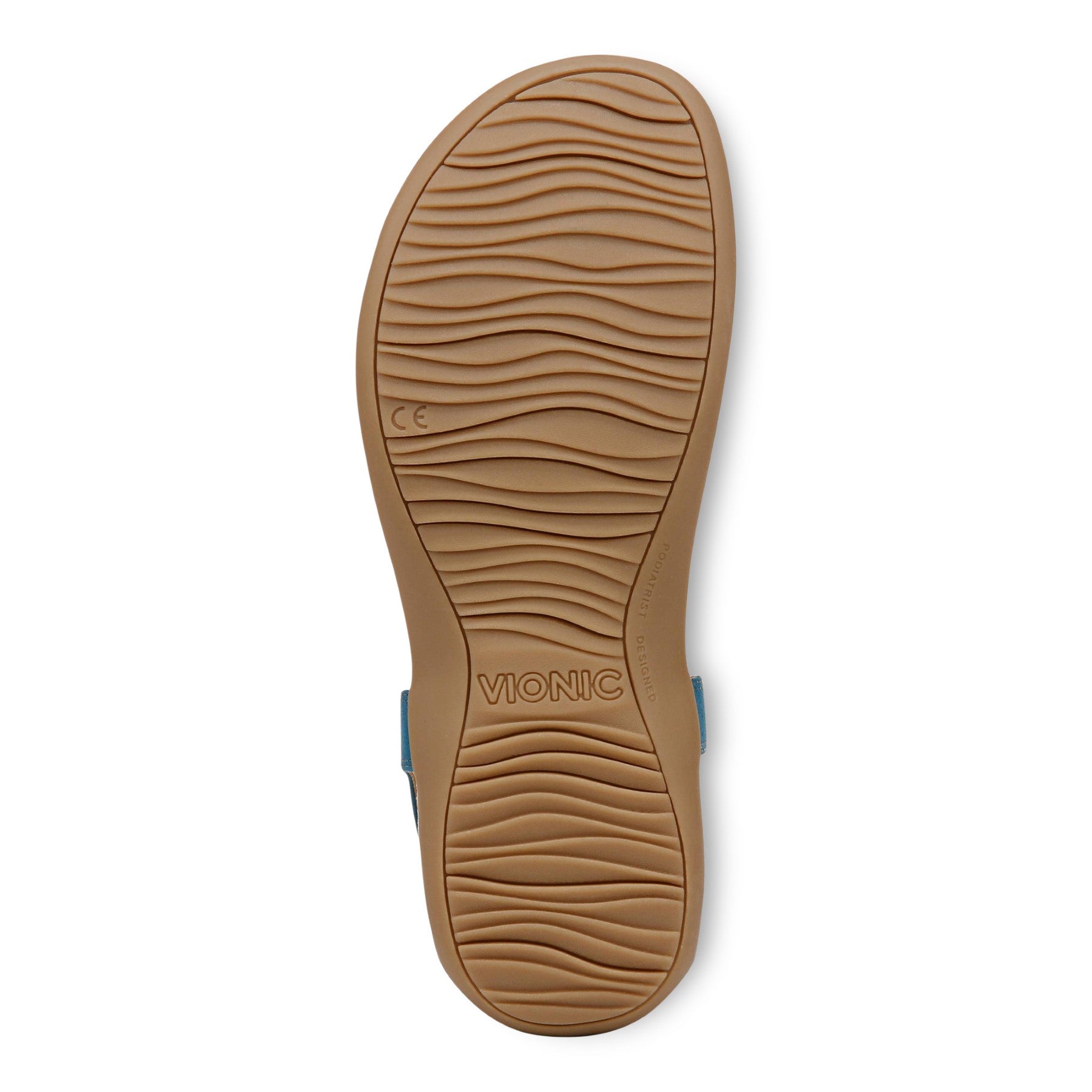 Vionic Brea Women's Toe Post Comfort Sandal - Celestial Teal - Bottom