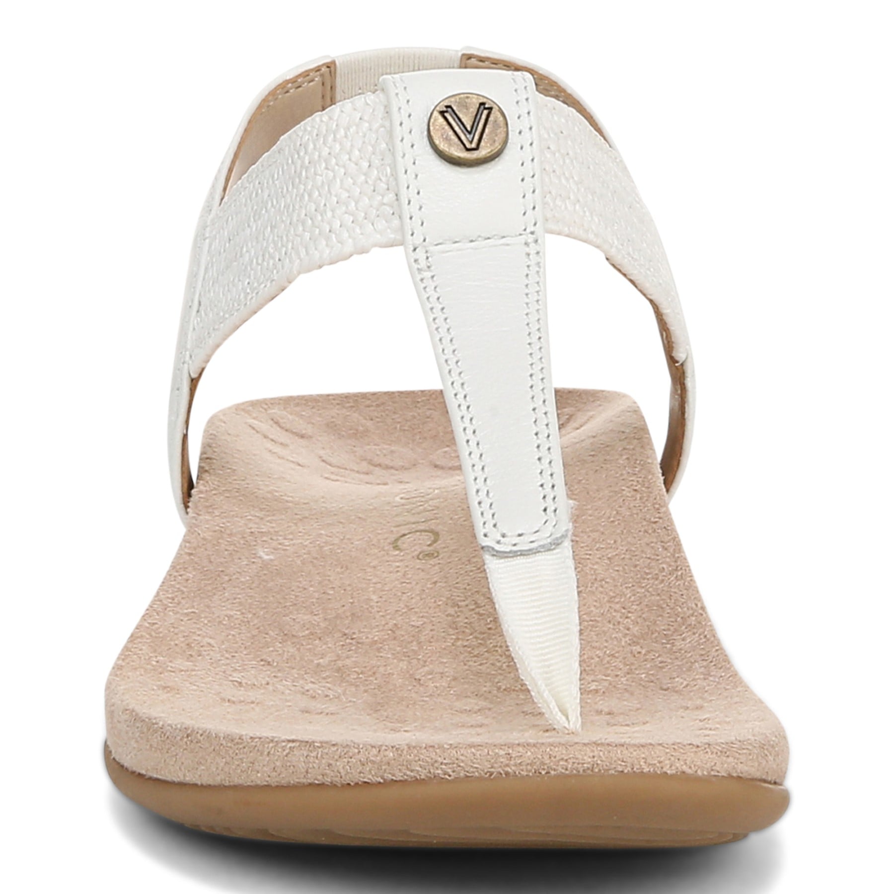 Vionic Brea Women's Toe Post Comfort Sandal - White - Front
