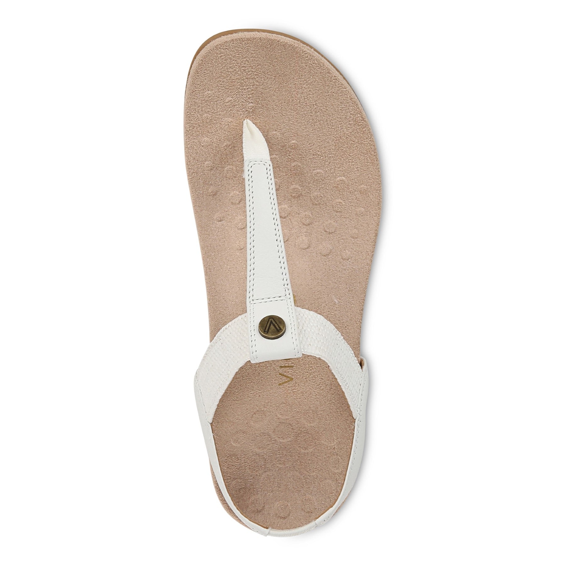 Vionic Brea Women's Toe Post Comfort Sandal - White - Top