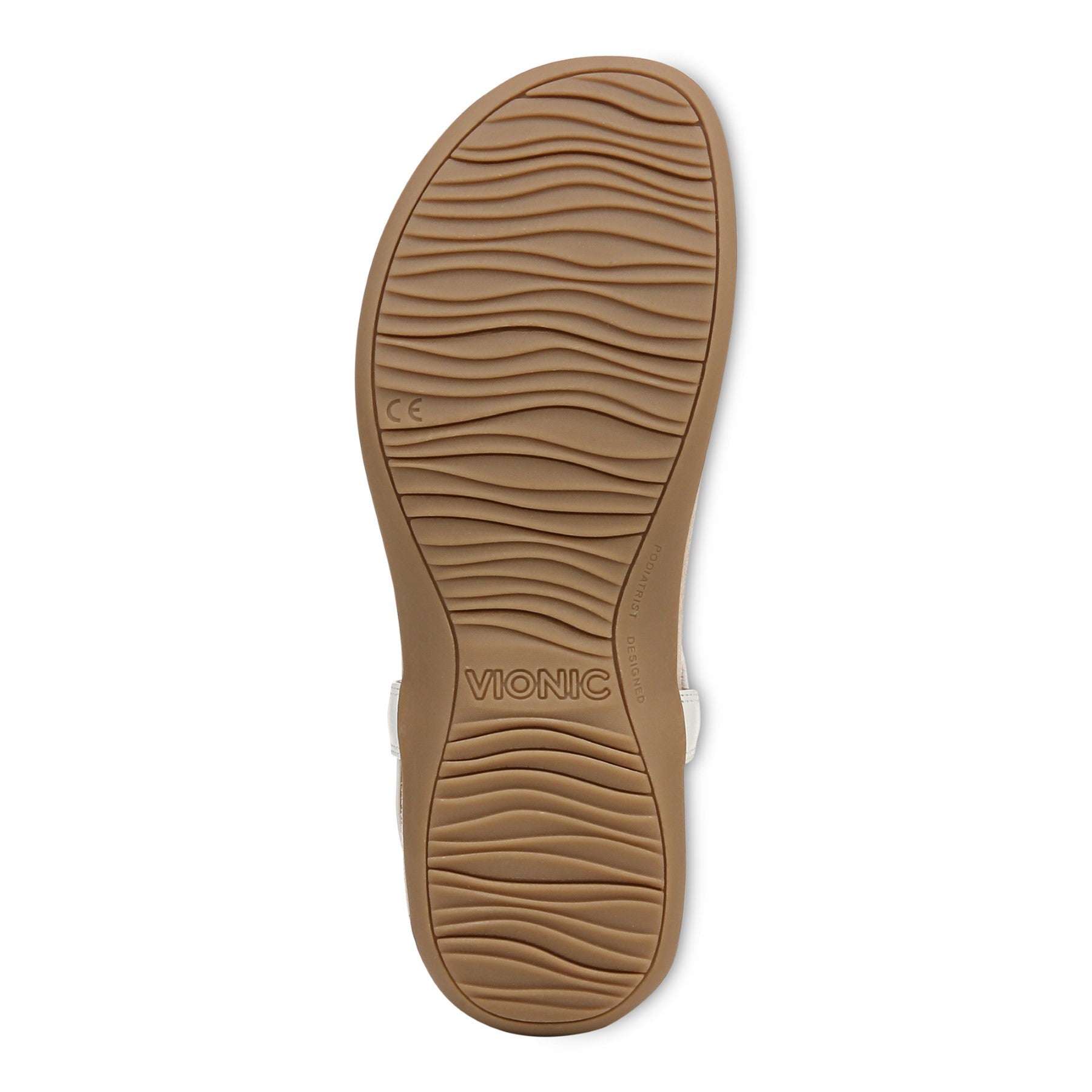 Vionic Brea Women's Toe Post Comfort Sandal - White - Bottom
