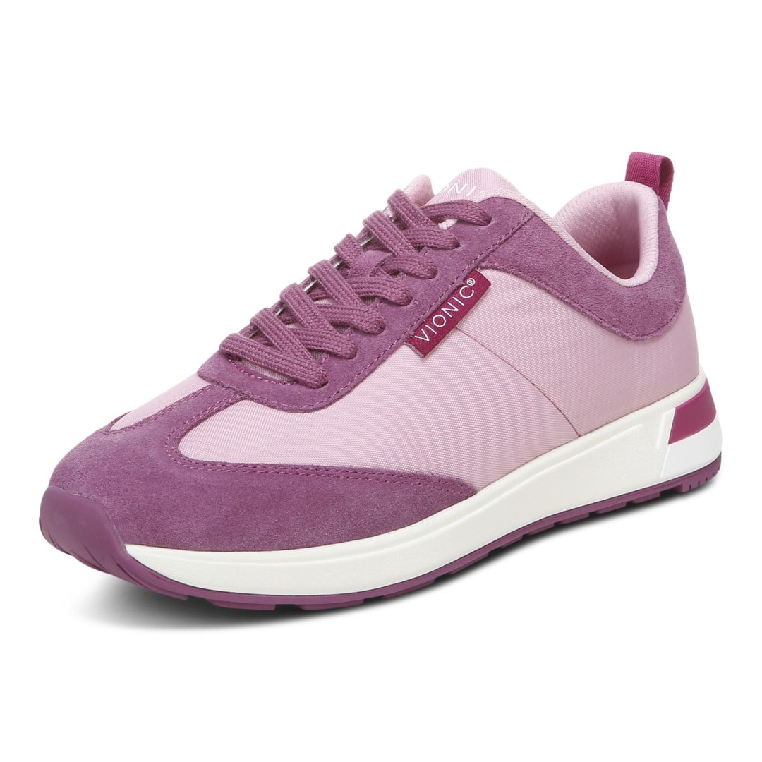 Vionic Breilyn Womens Oxford/Lace Up Casual - Cameo Pink Nyln/sde - Left angle