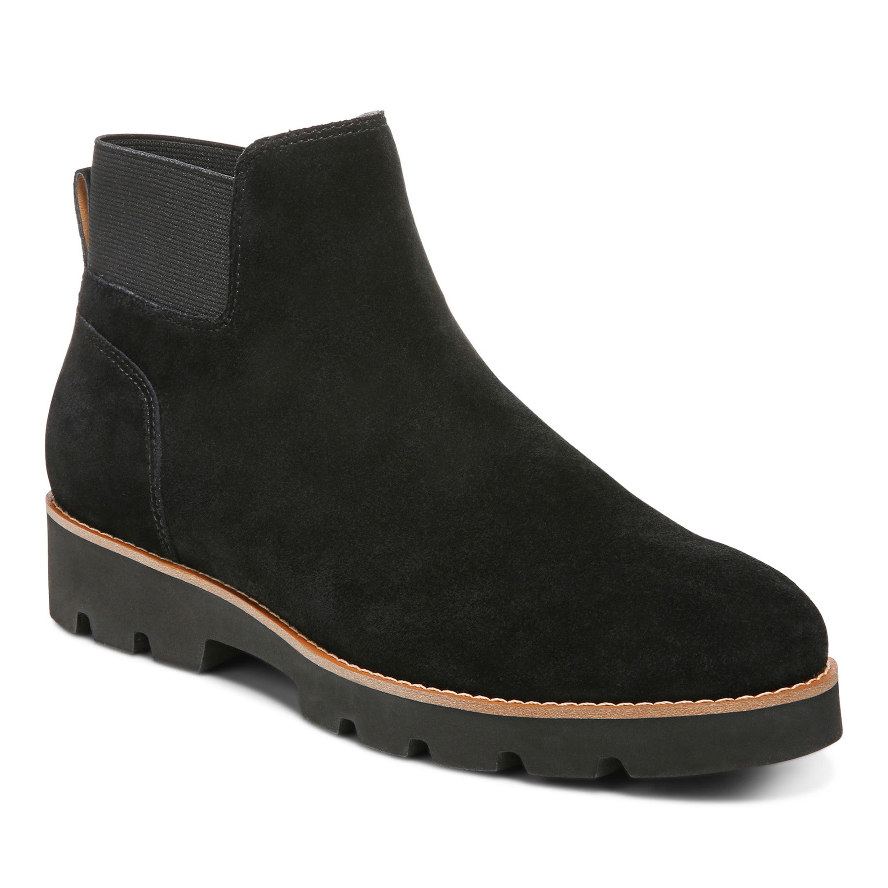 Vionic Brionie Womens N/A Shrtboot - Black - Angle main