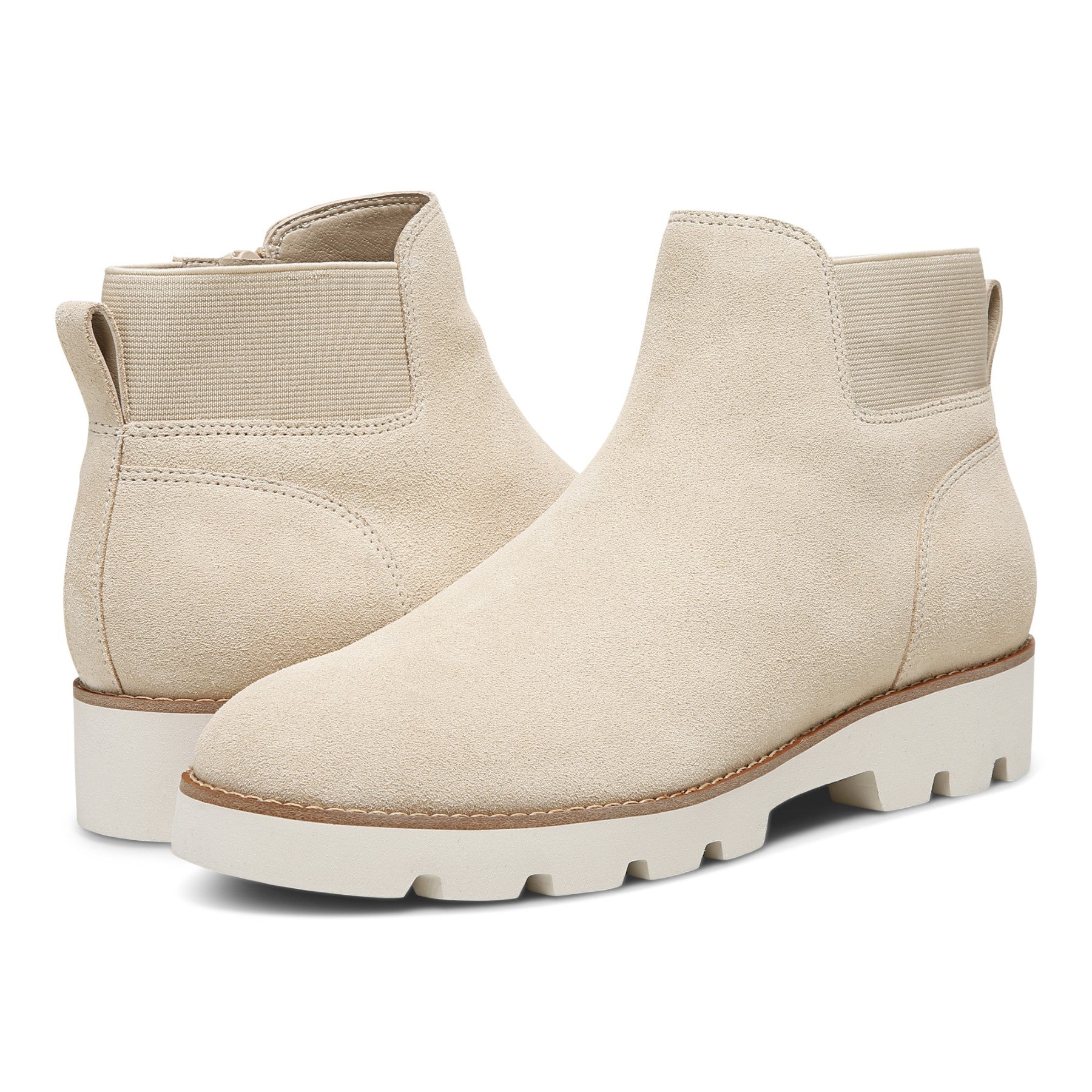 Vionic Brionie Womens N/A Shrtboot - Semolina - pair left angle