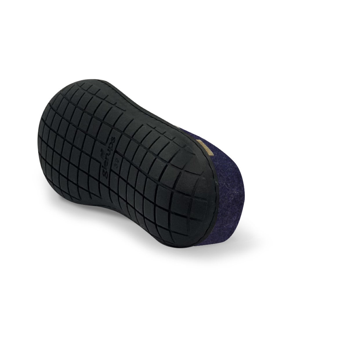 Glerups Wool Open Heel Unisex Slipper / Slip-on Clog - Rubber Sole - Model BR -  Br 05 The Shoe Glerups Rubbersole Black 6