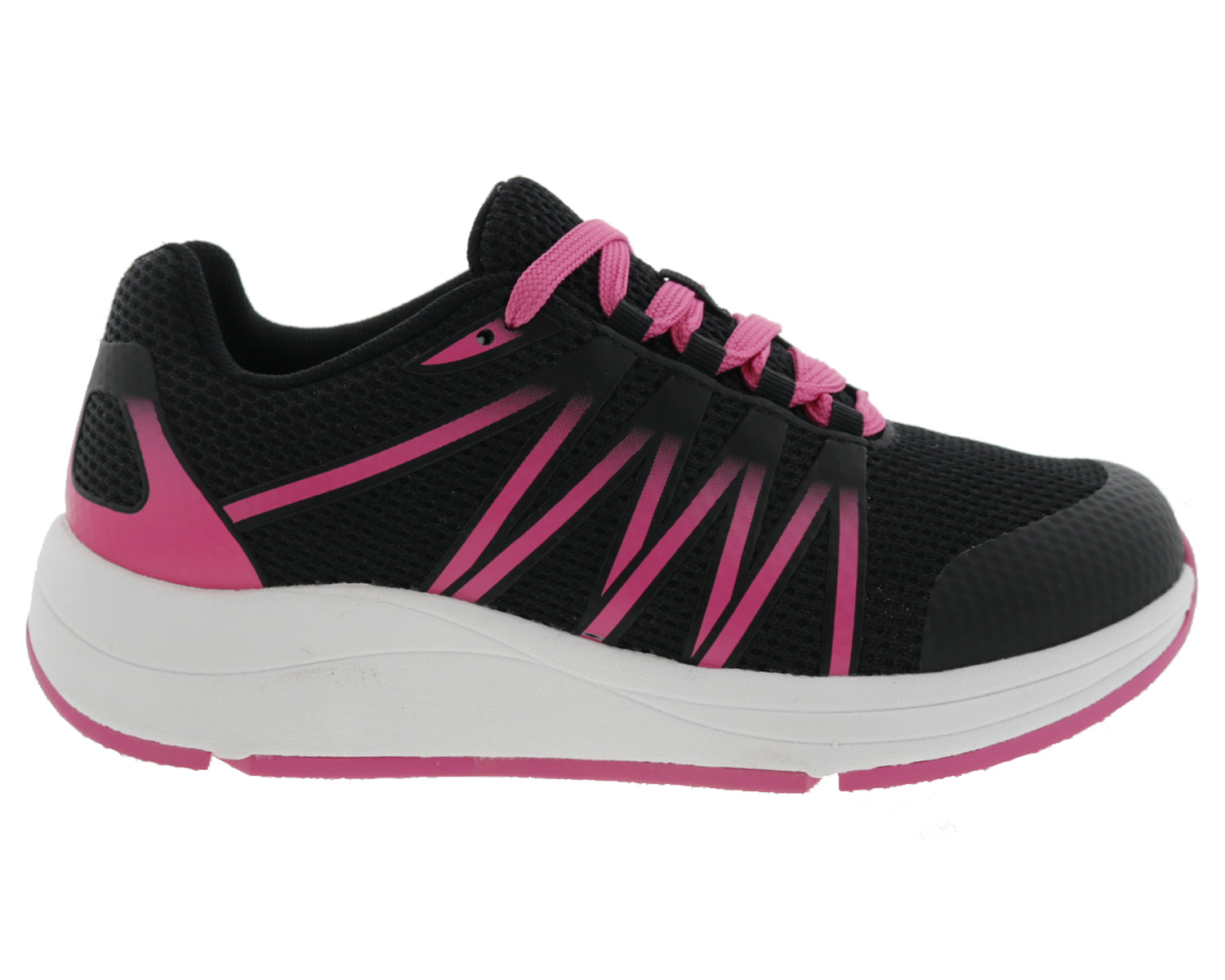 Drew Balance Womens Slip Resistant Performance Shoe -  Black/Pink Combo