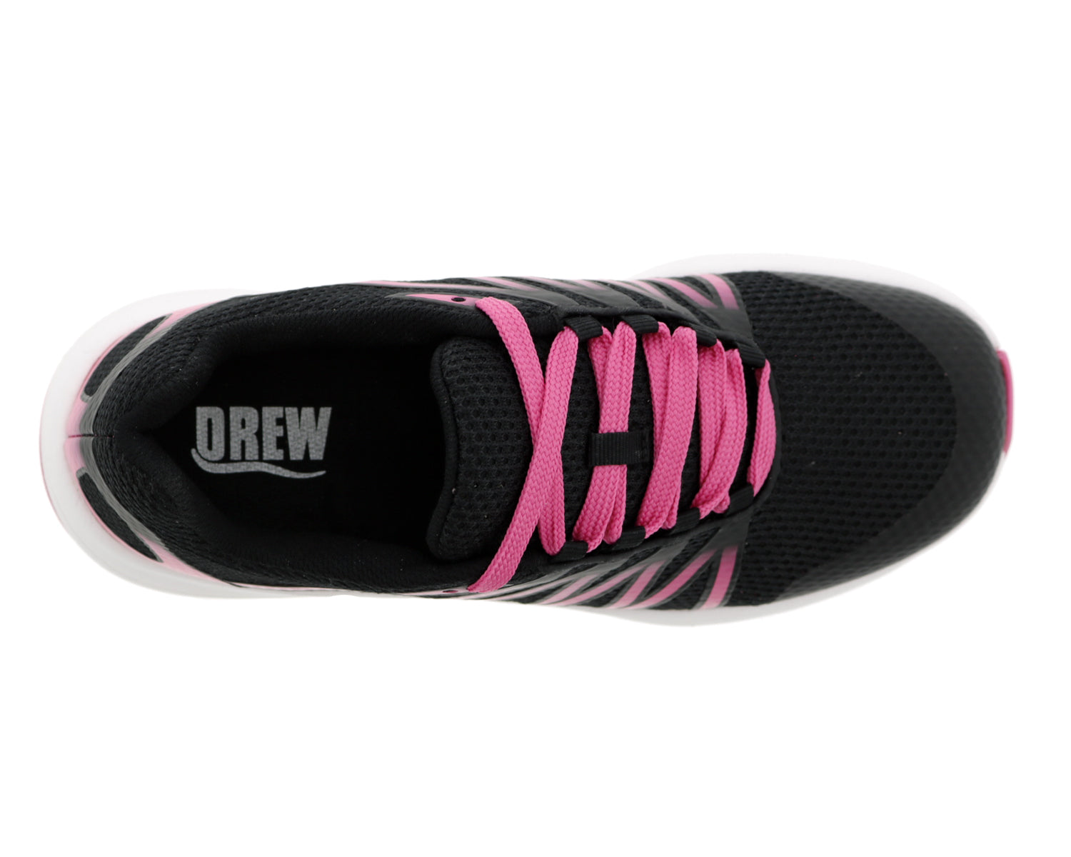 Drew Balance Womens Slip Resistant Performance Shoe -  Black/Pink Combo