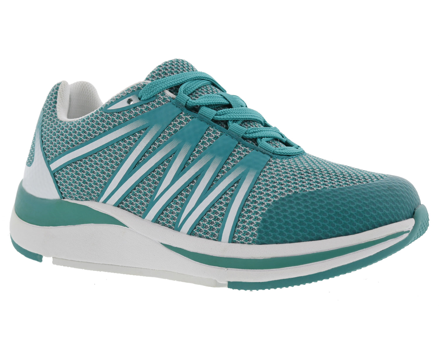 Drew Balance Womens Slip Resistant Performance Shoe -  Green Mesh Combo
