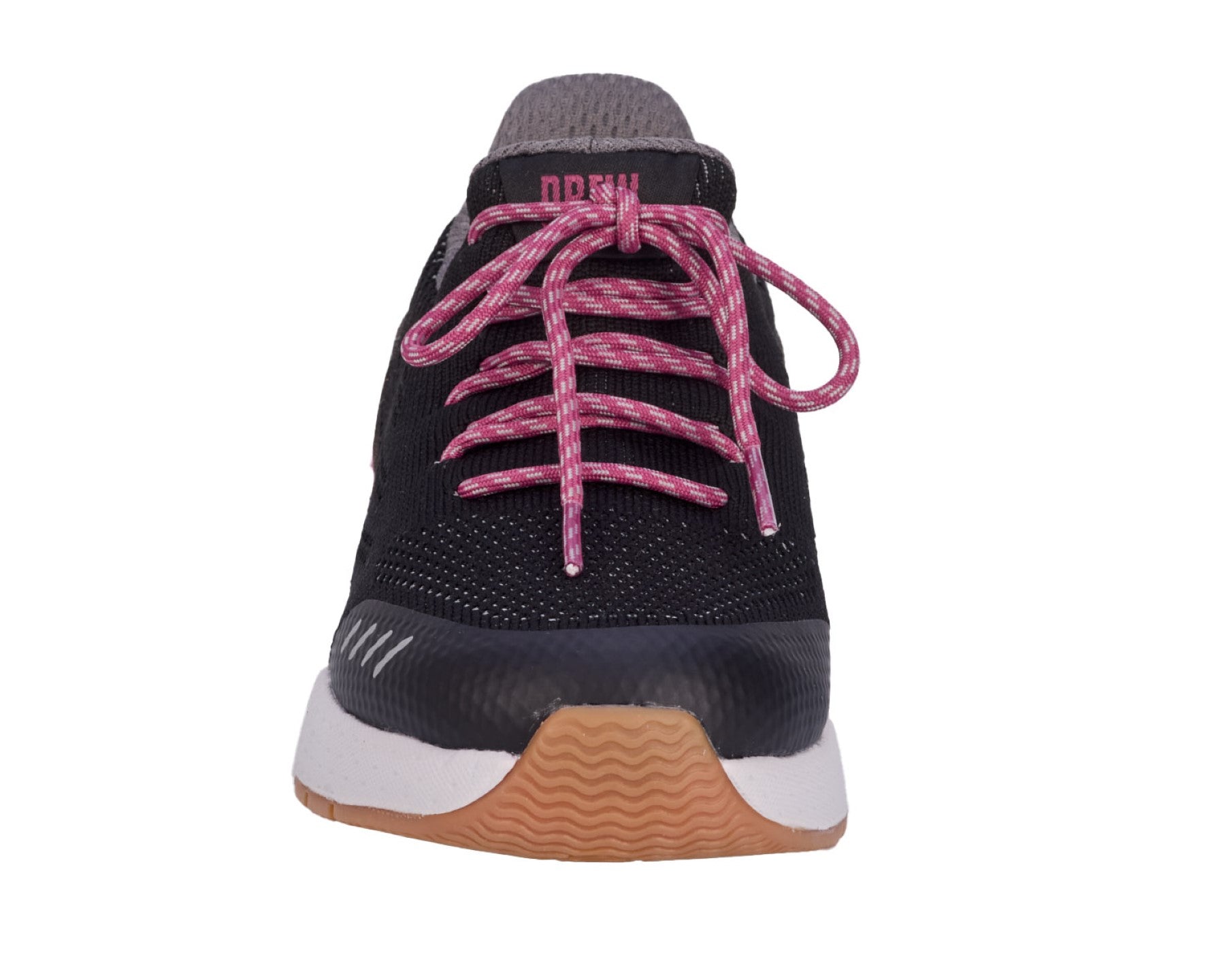 Drew Bandit Women's Athletic/Walking Shoe - Black Mesh Combo - Front View