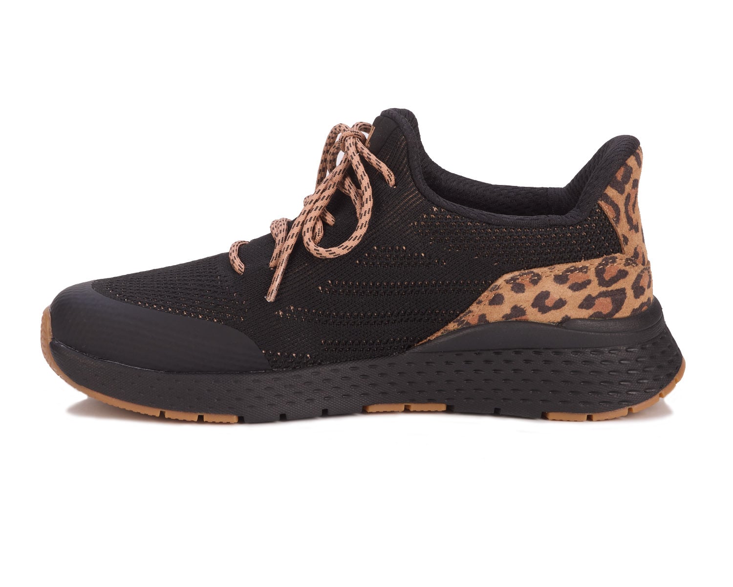 Drew Bandit - Black/Tan Leopard Combo - Inside View