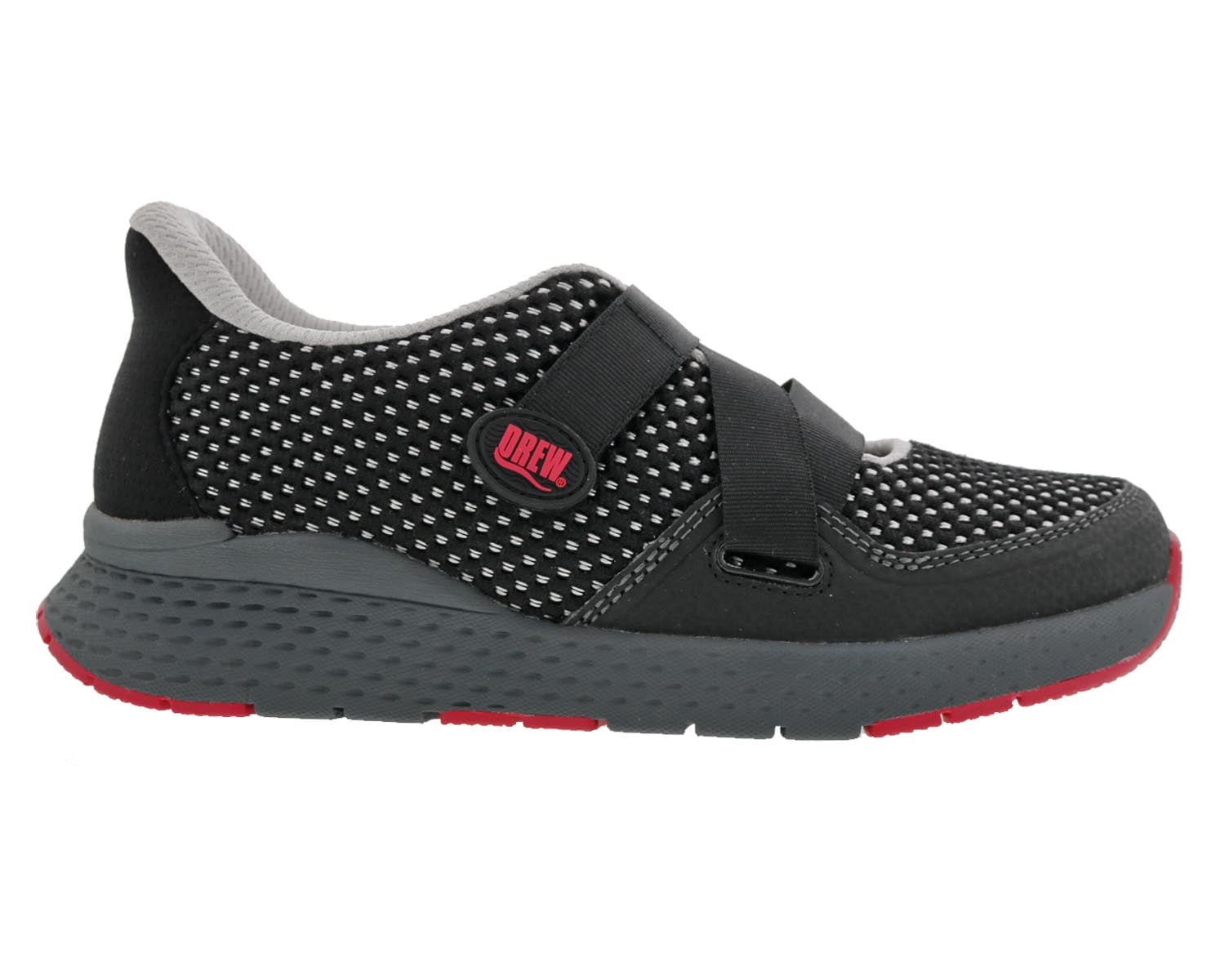 Drew Bayside Women's Sneaker - Black Mesh Combo - Outside View