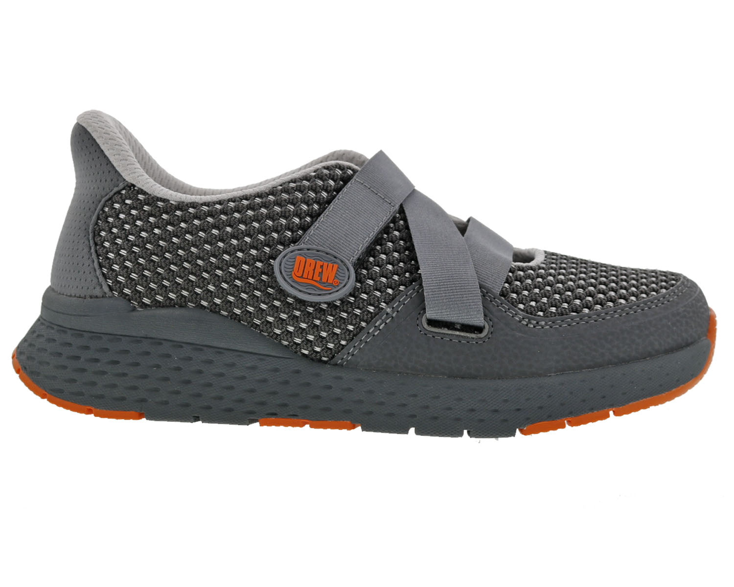 Drew Bayside Women's Sneaker - Grey Mesh Combo - Outside View