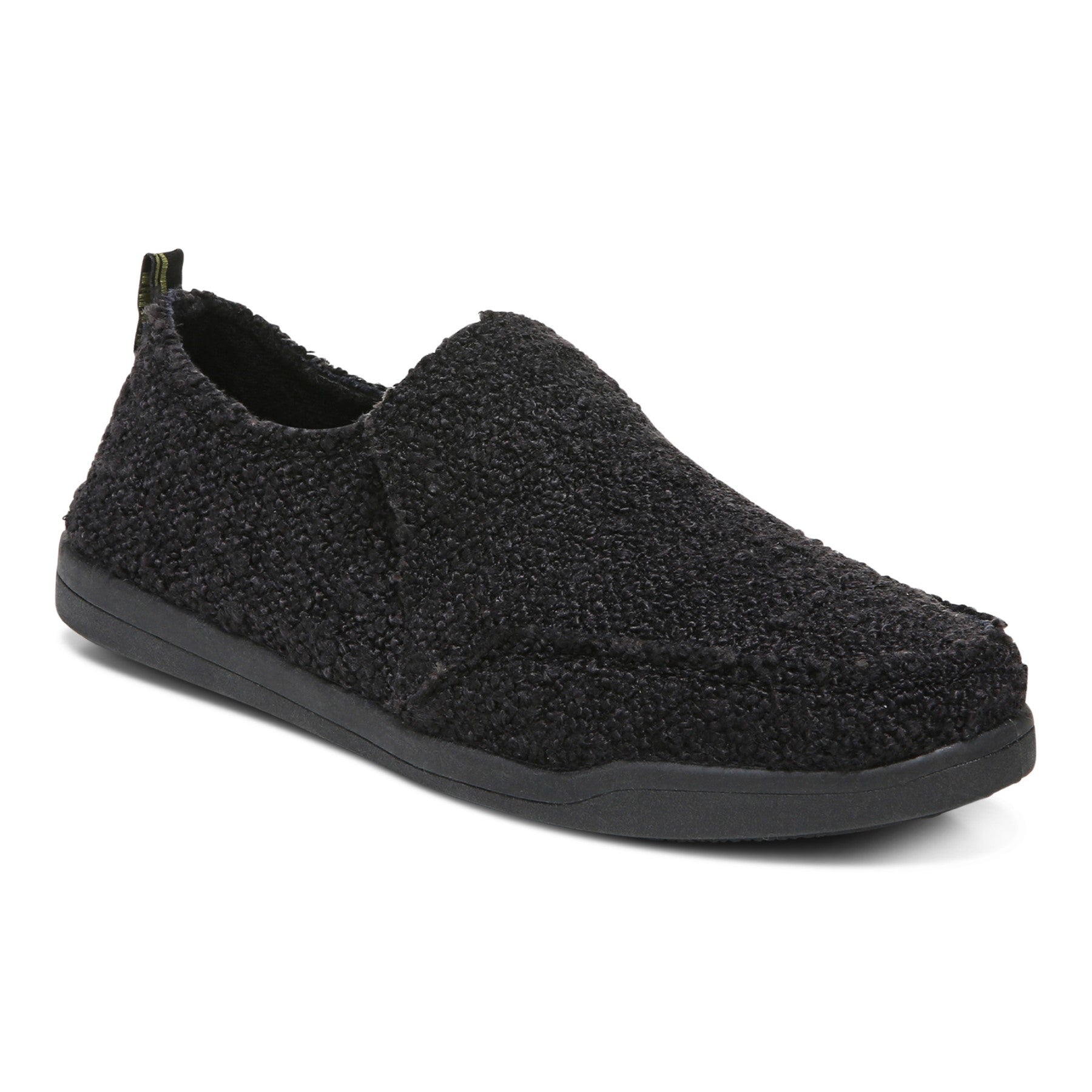 Vionic Malibu Women's Slip-on Comfort Shoe in Black Boucle