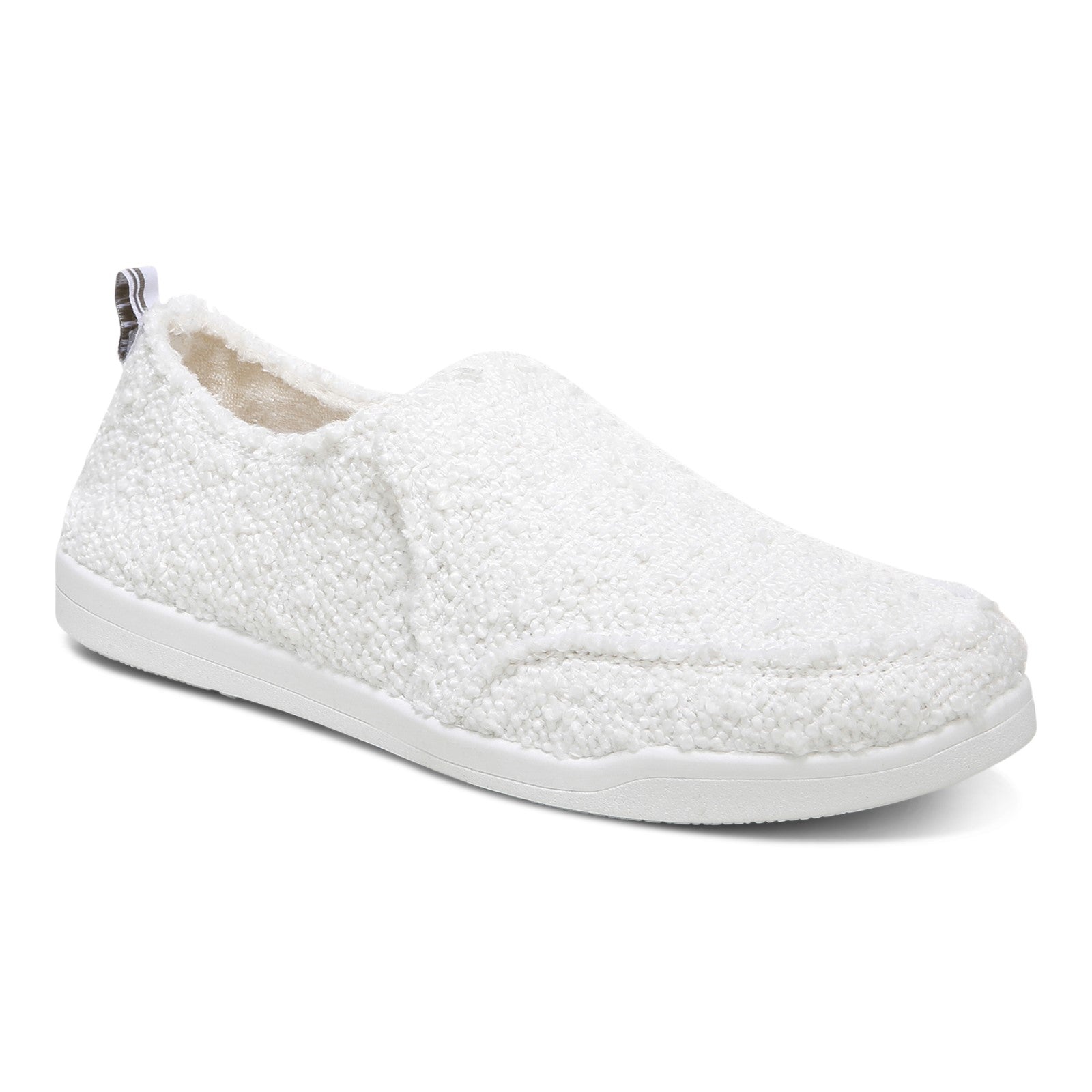 Vionic Malibu Women's Slip-on Comfort Shoe - White Boucle - Angle main