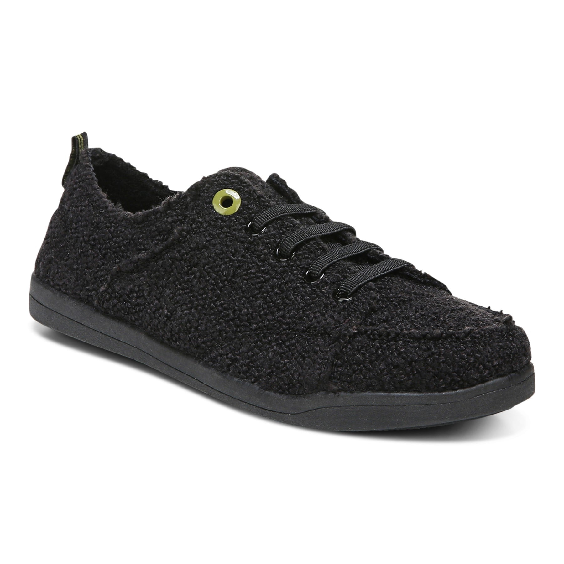 Vionic Pismo Women's Casual Supportive Sneaker in Black Boucle