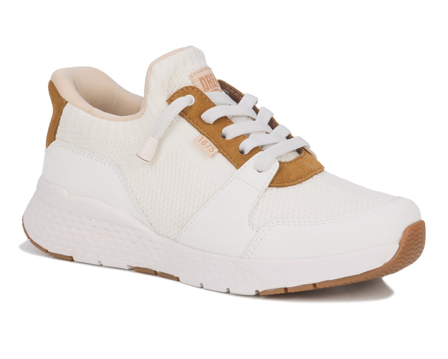 Drew Bobbie - White Suede Combo - Main View
