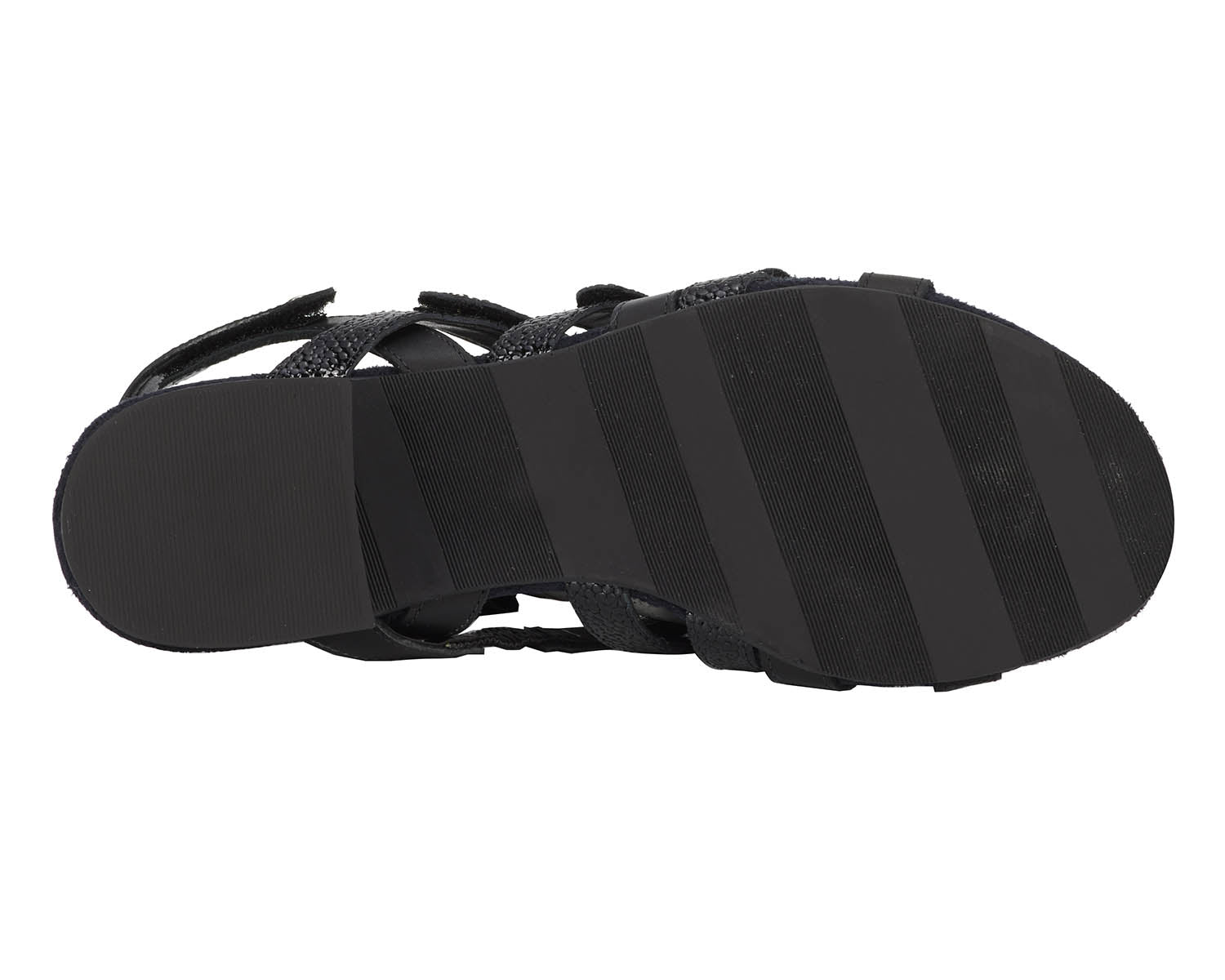 Ros Hommerson Breeze Women's Comfort Sandal - Black Pebble Patent - Top View