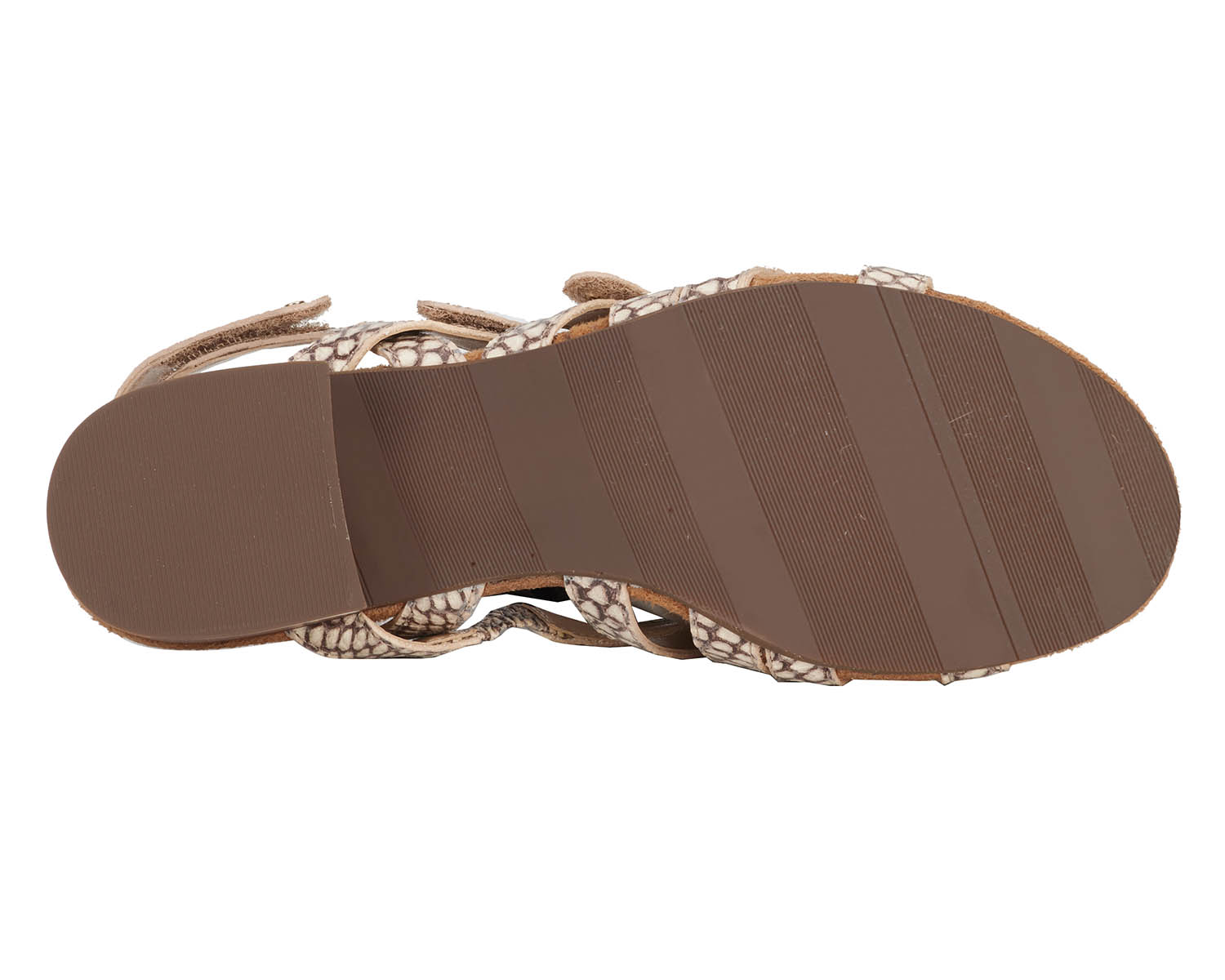Ros Hommerson Breeze Women's Comfort Sandal - Roccia Snake Print Leather - Top View