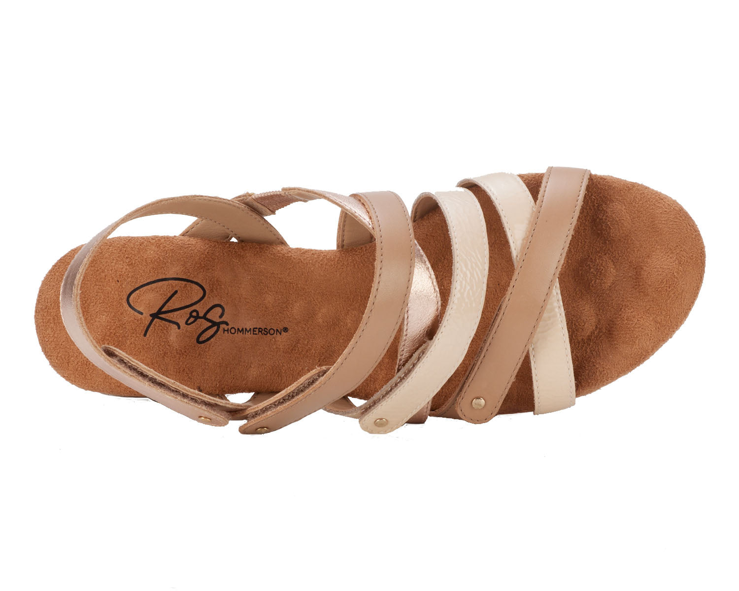Ros Hommerson Breeze Women's Comfort Sandal - Vanilla Multi Leather - Sole View