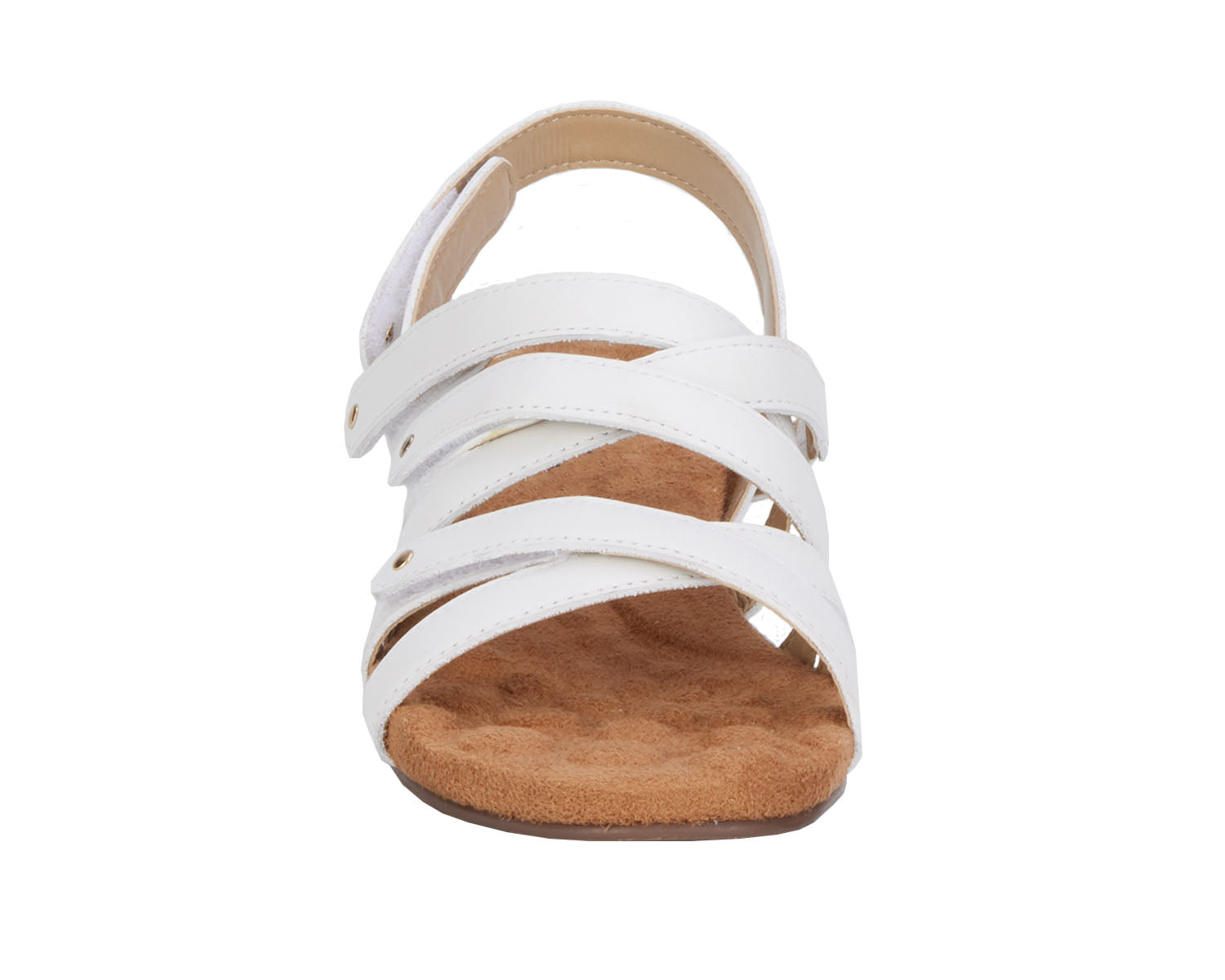 Ros Hommerson Breeze Women's Comfort Sandal - White Atando Leather - Front View