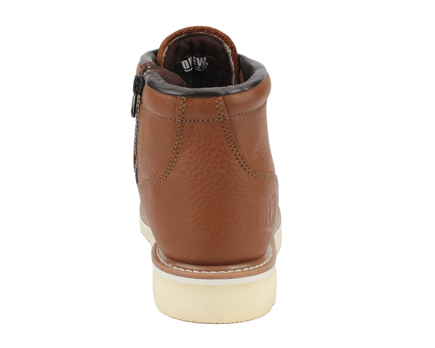 Drew Buffalo - Rust Leather - Back View
