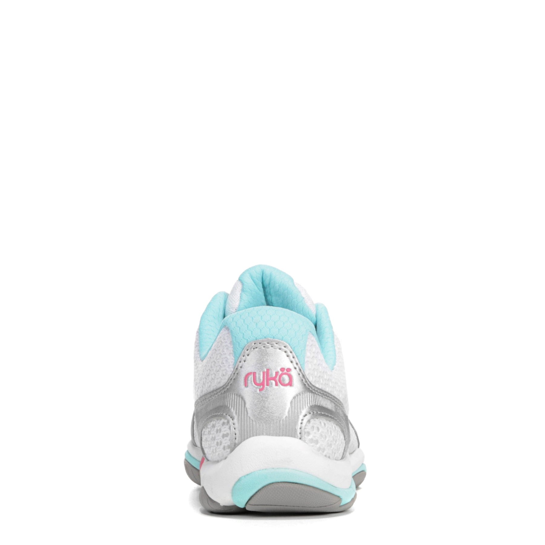 Ryka Influence Women's Athletic Training Sneaker - White / Aqua / Hotpink - Back