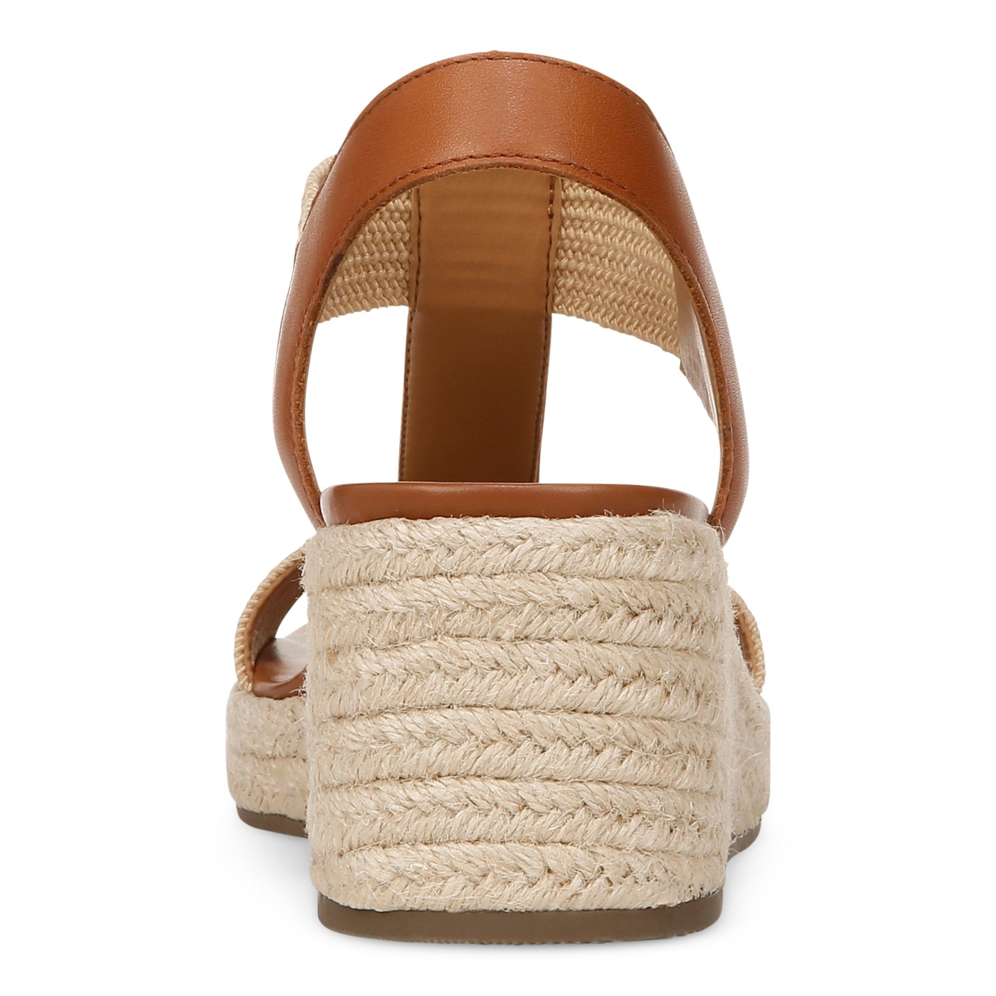Vionic Calera Women's Espadrille Comfort Wedge Sandal - Camel - Back
