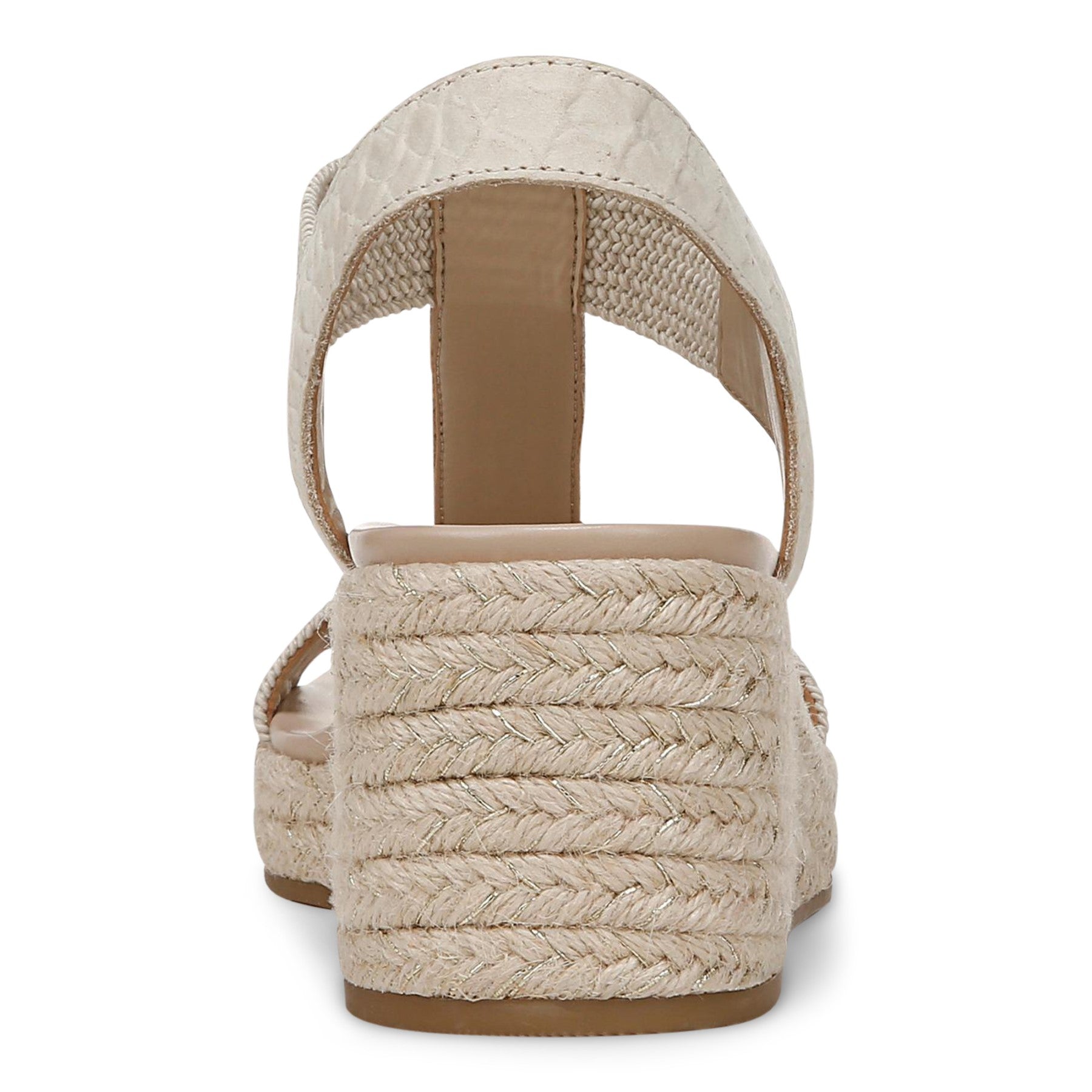 Vionic Calera Women's Espadrille Comfort Wedge Sandal - Cream - Unknown View