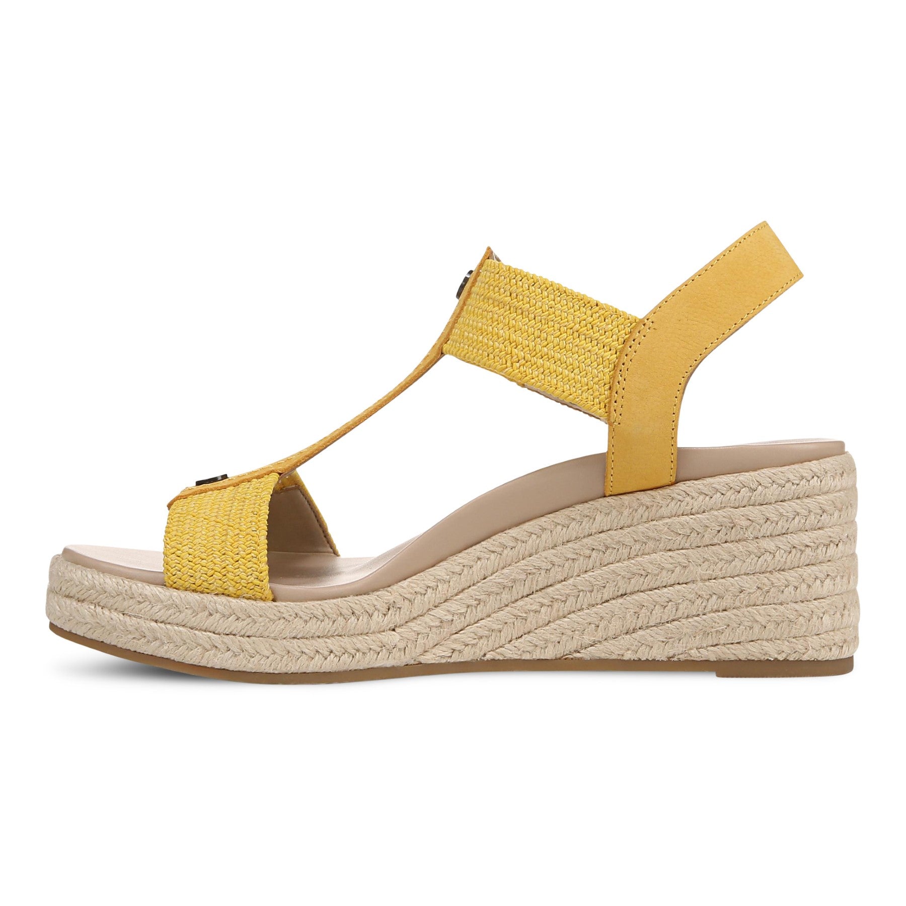 Vionic Calera Women's Espadrille Comfort Wedge Sandal - Butter Yellow - Unknown View