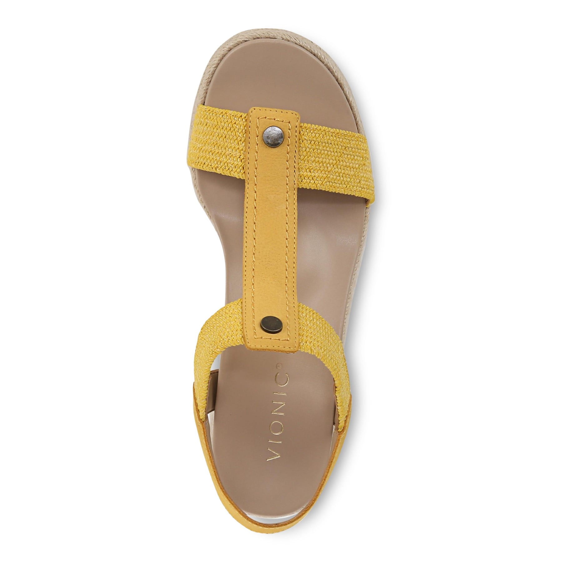 Vionic Calera Women's Espadrille Comfort Wedge Sandal - Butter Yellow - Unknown View