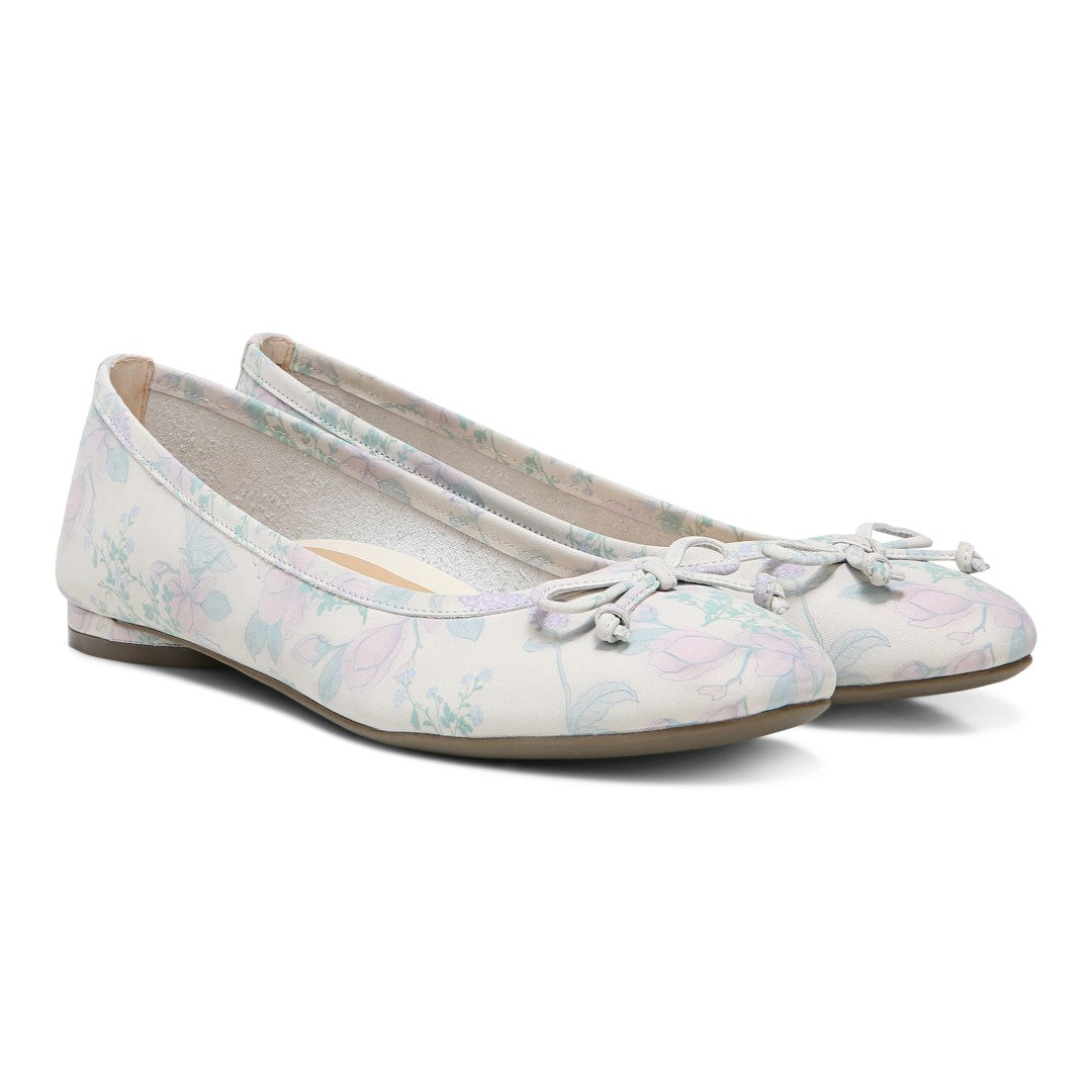 Vionic Callisto Women's Ballet Flats - Cream Botanical - Pair