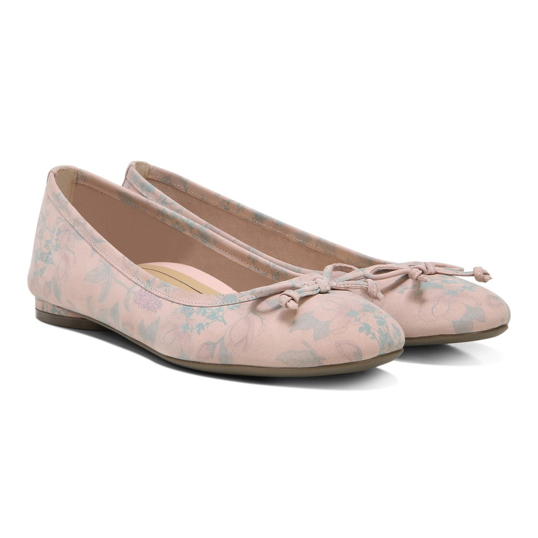 Vionic Callisto Women's Ballet Flats - Peach Botanical - Pair