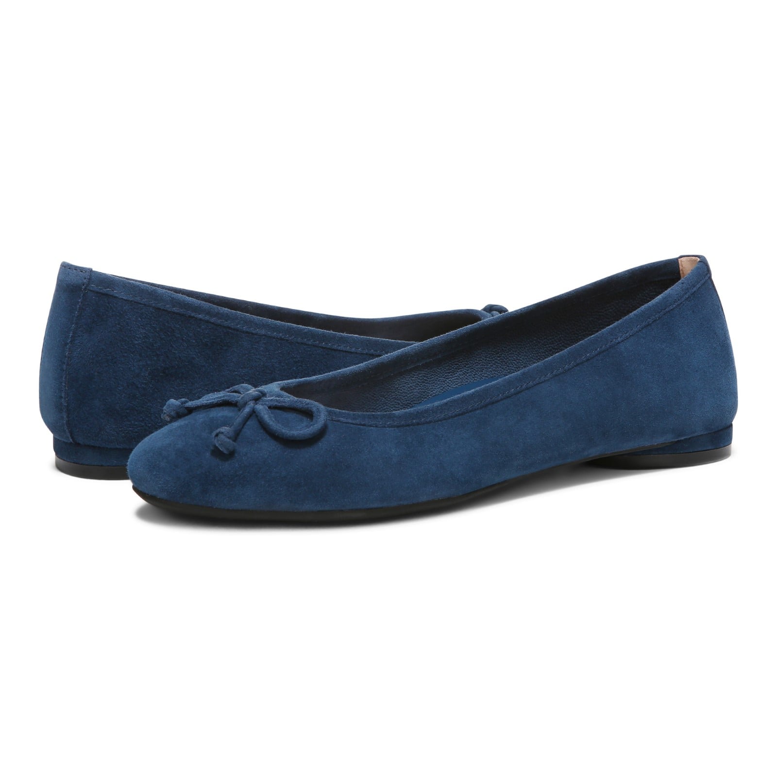 Vionic Callisto Women's Ballet Flats - Dark Blue - pair left angle