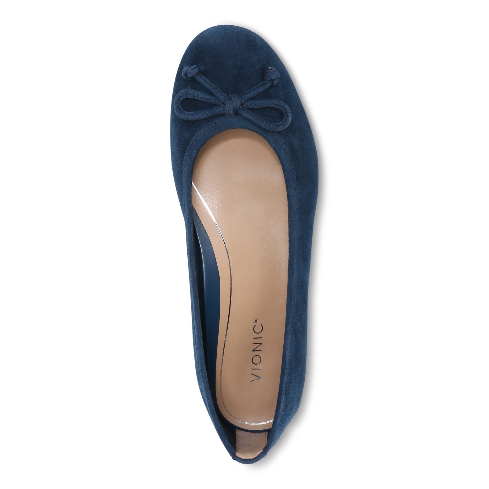 Vionic Callisto Women's Ballet Flats - Dark Blue - Top