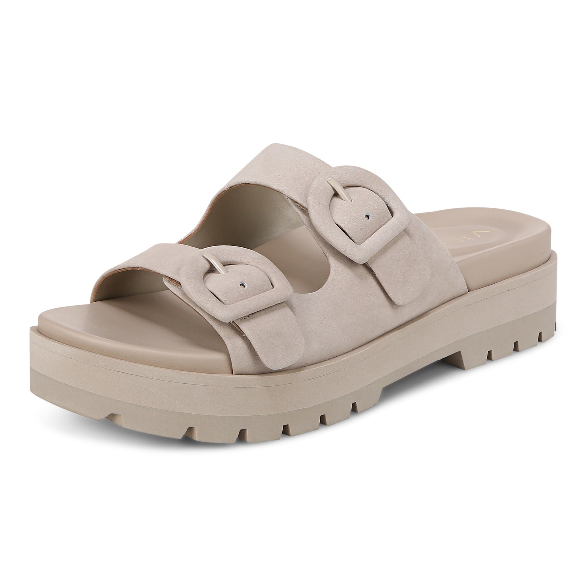 Vionic Capitola Women's Orthotic Comfort Sandal - Oatmeal Beige - Left angle