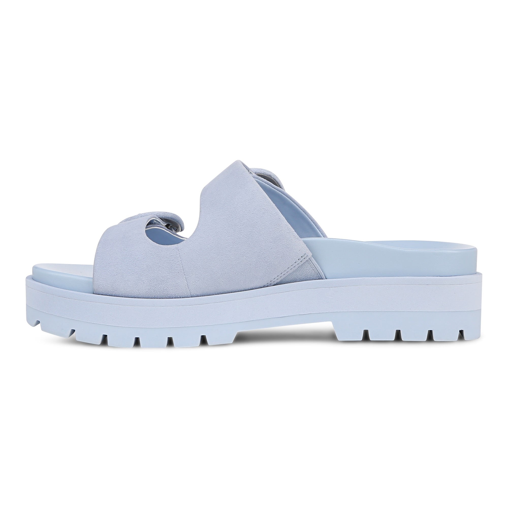 Vionic Capitola Women's Orthotic Comfort Sandal - Skyway Blue - Left Side