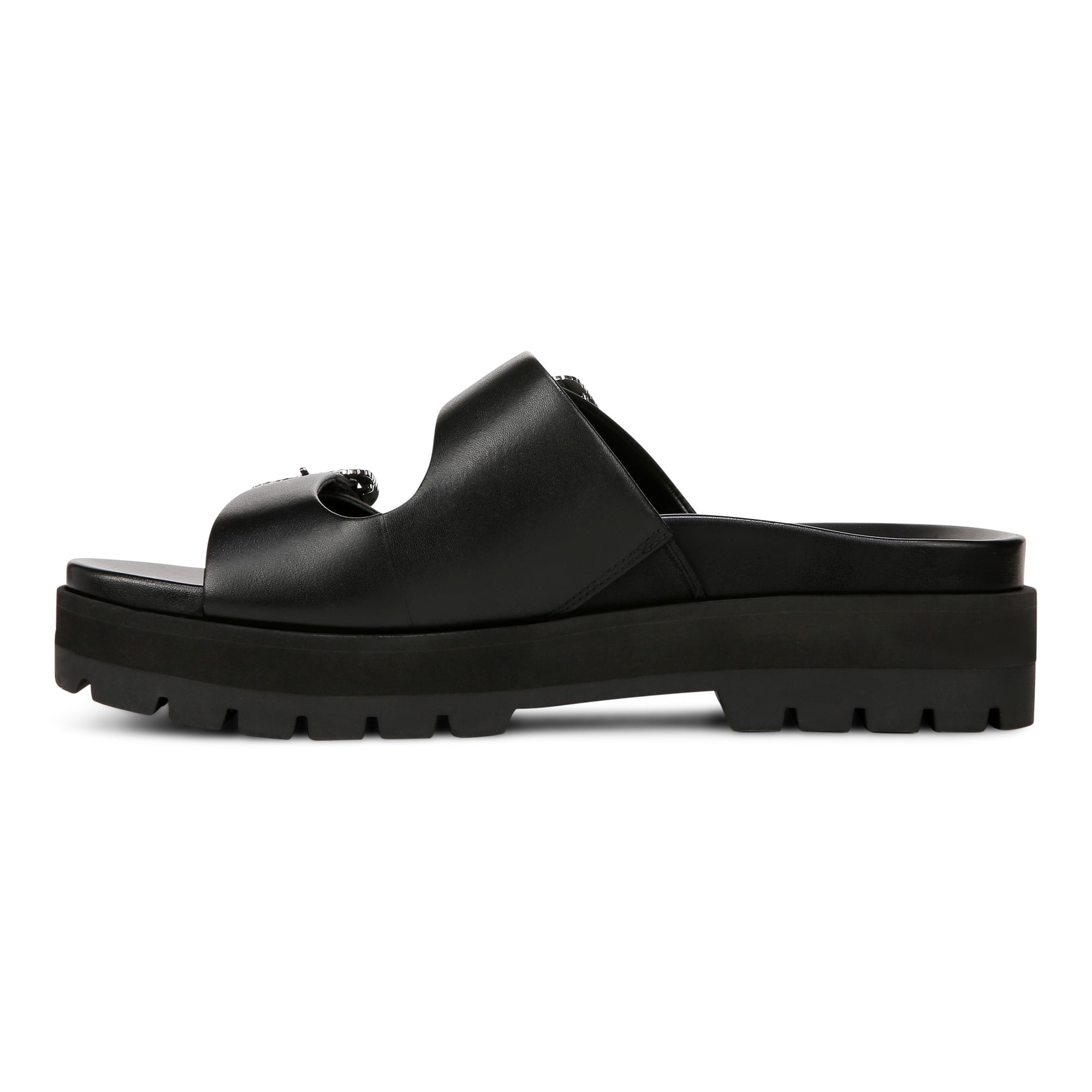 Vionic Capitola Women's Orthotic Comfort Sandal - Black Crystal - Left Side