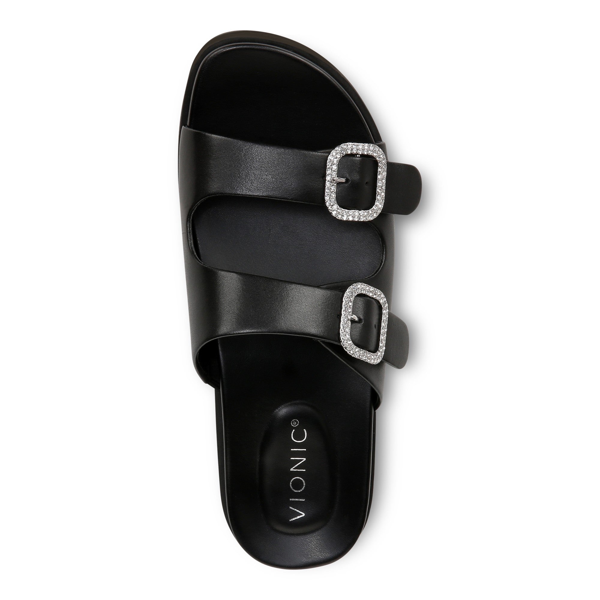 Vionic Capitola Women's Orthotic Comfort Sandal - Black Crystal - Top