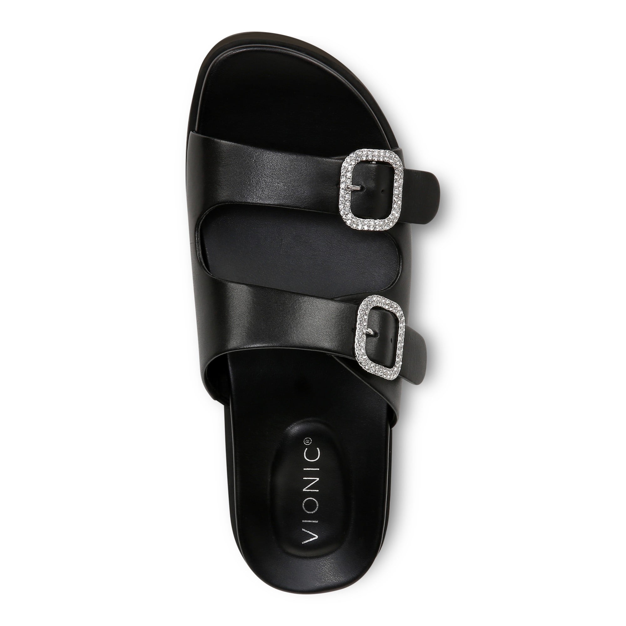 Vionic Capitola Women's Orthotic Comfort Sandal - Black Crystal - Top