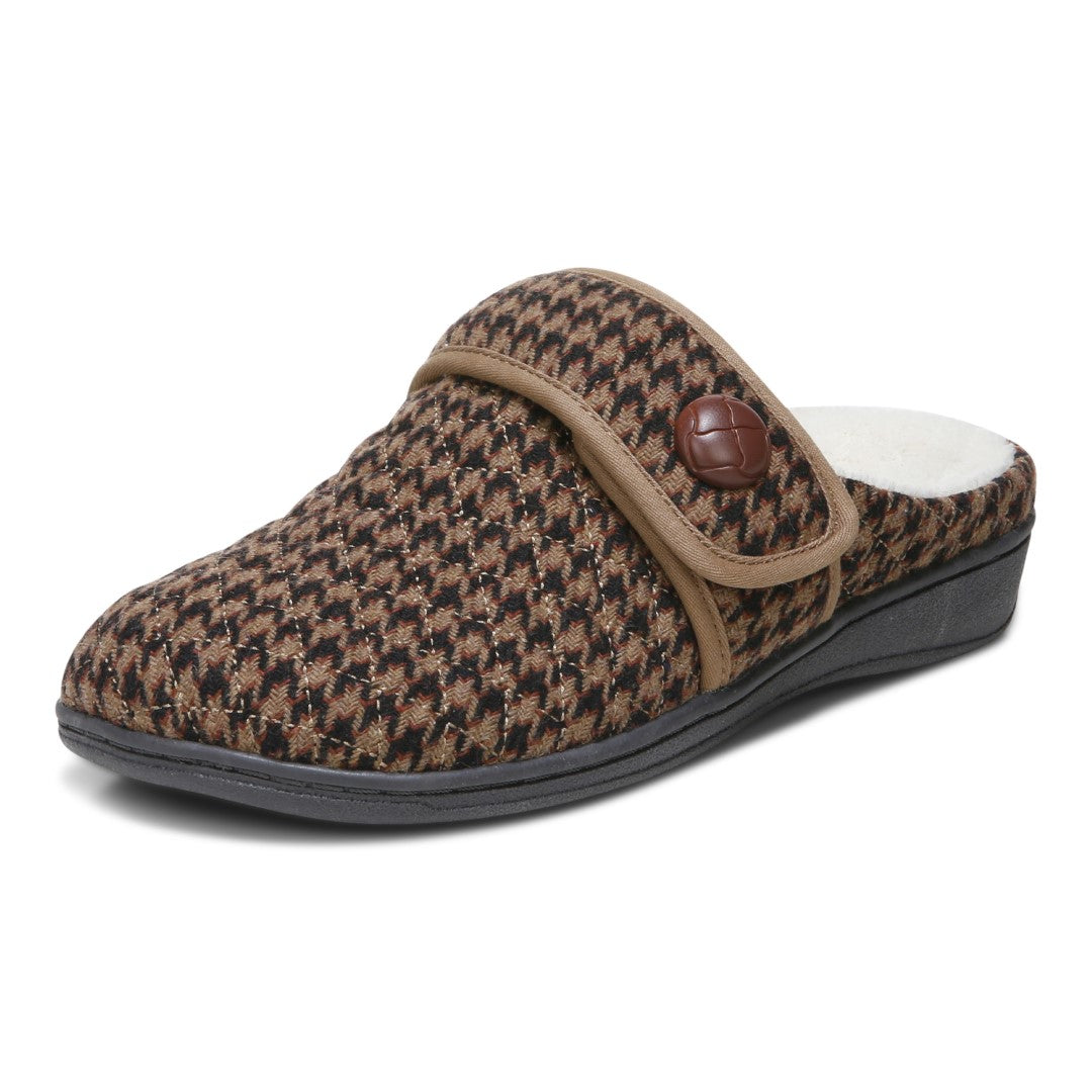 Vionic Carlin Women's Supportive Slippers - Toffee Hdth - Left angle