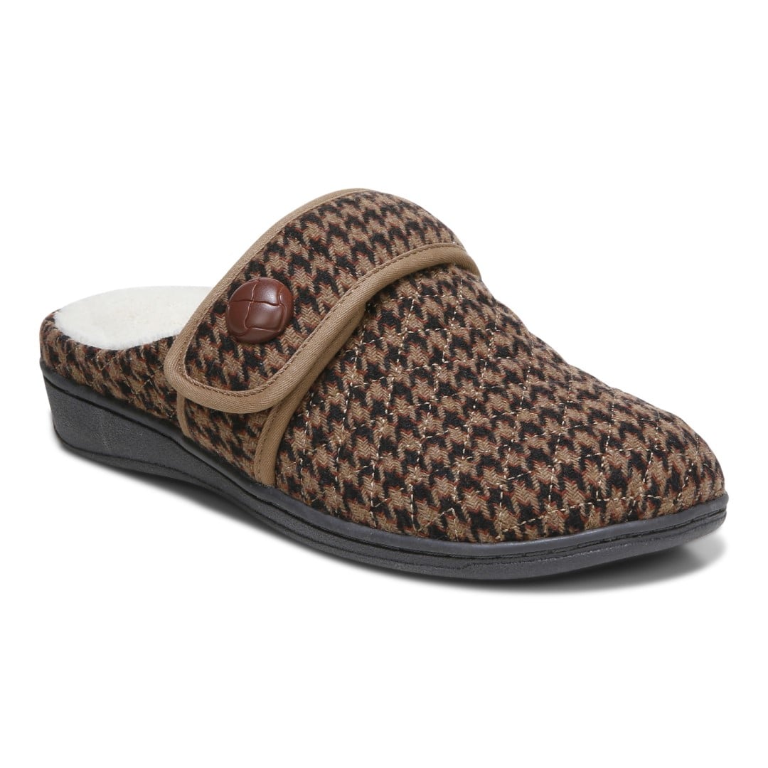 Vionic Carlin Women's Supportive Slippers - Toffee Hdth - Angle main